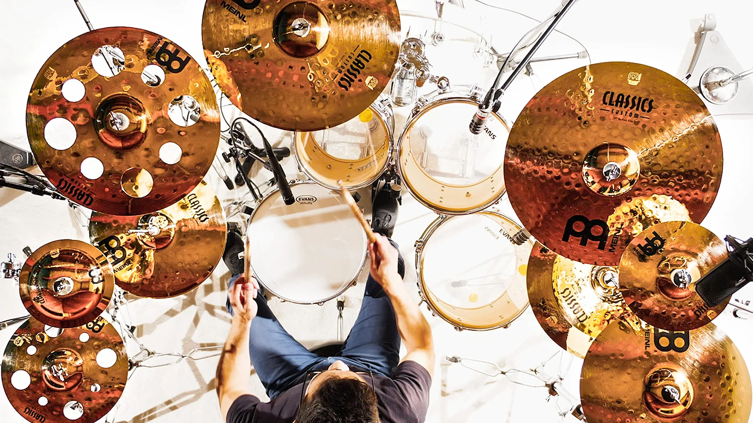 Meinl Cymbals Classics Custom Brilliant Plato Splash de 10 pulgadas (25,40cm) Platillos de Batería - Bronce B12, Acabado Brillante (CC10S-B)