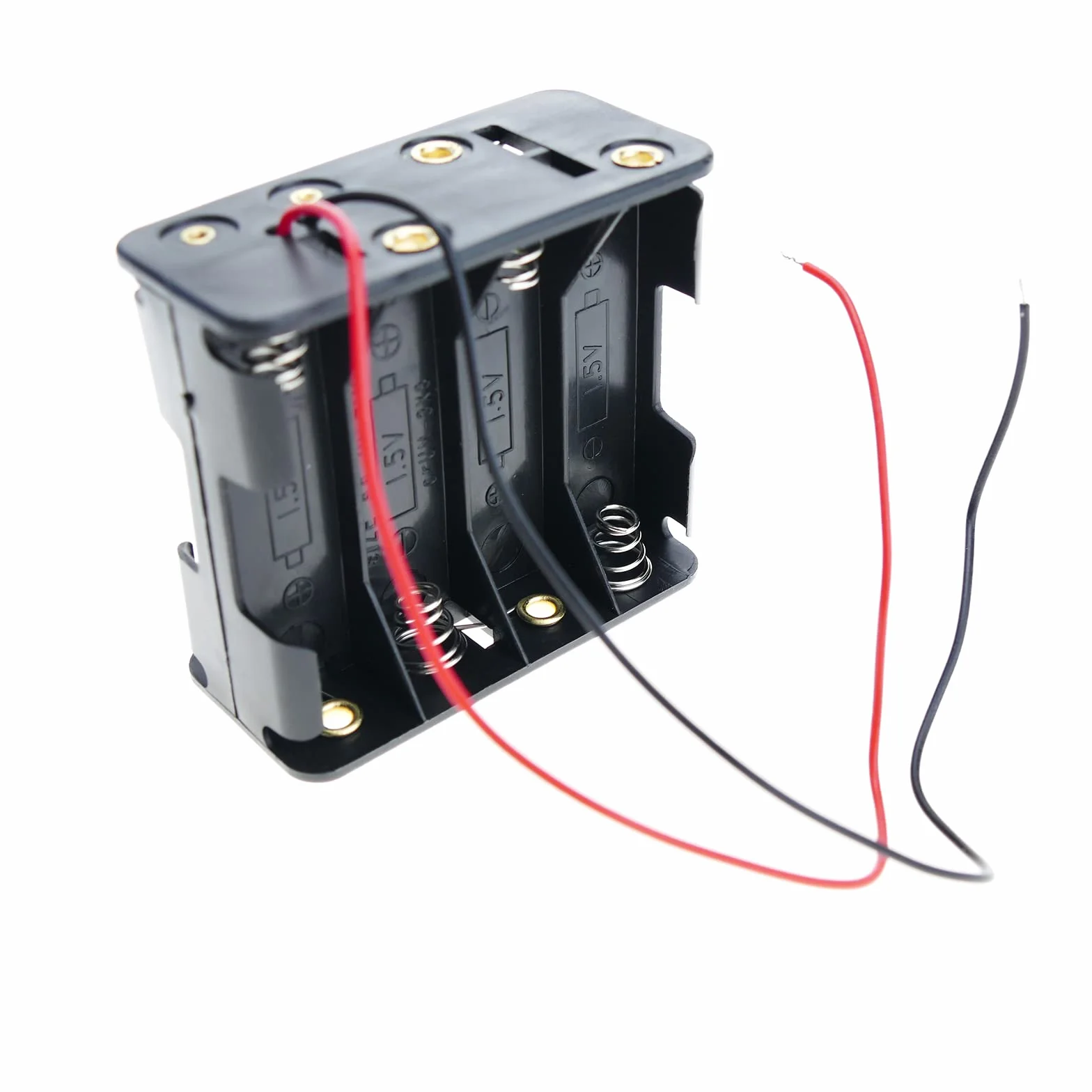 BeMatik - Portapilas para 8 Pilas LR6 AA 1.5V