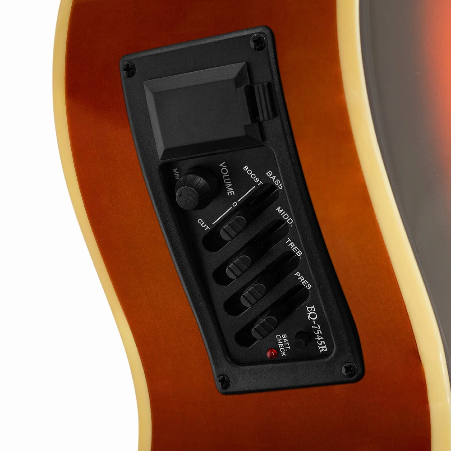 TIGER ACG4-SB Guitarra electroacústica para estudiantes de tamaño completo con ecualizador incorporado, funda, correa, cuerdas de repuesto y púas - Sunburst