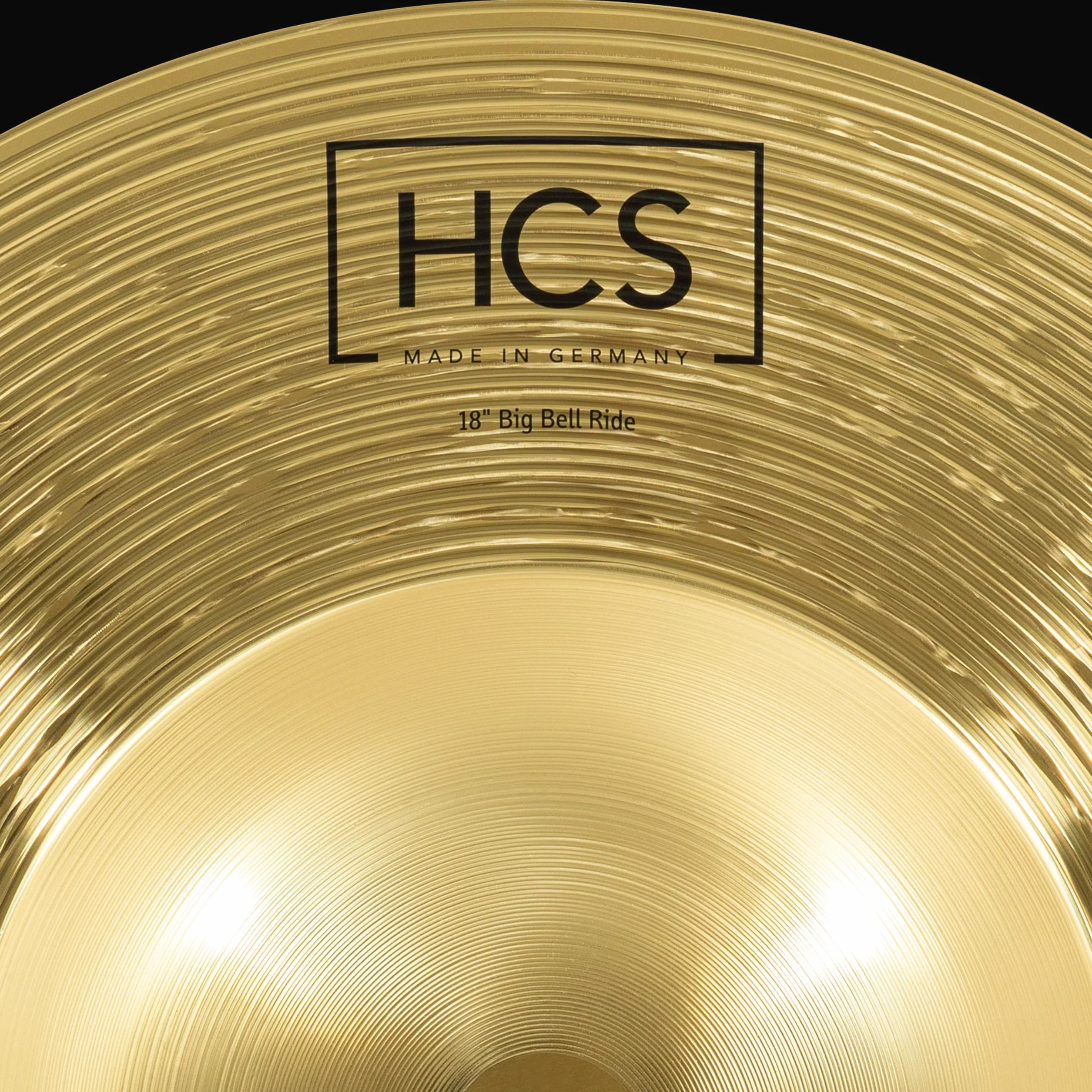 Meinl Cymbals HCS Plato Big Bell Ride de 18 pulgadas (45,72cm) Platillos de Batería – Acabado Tradicional, Latón (HCS18BBR)