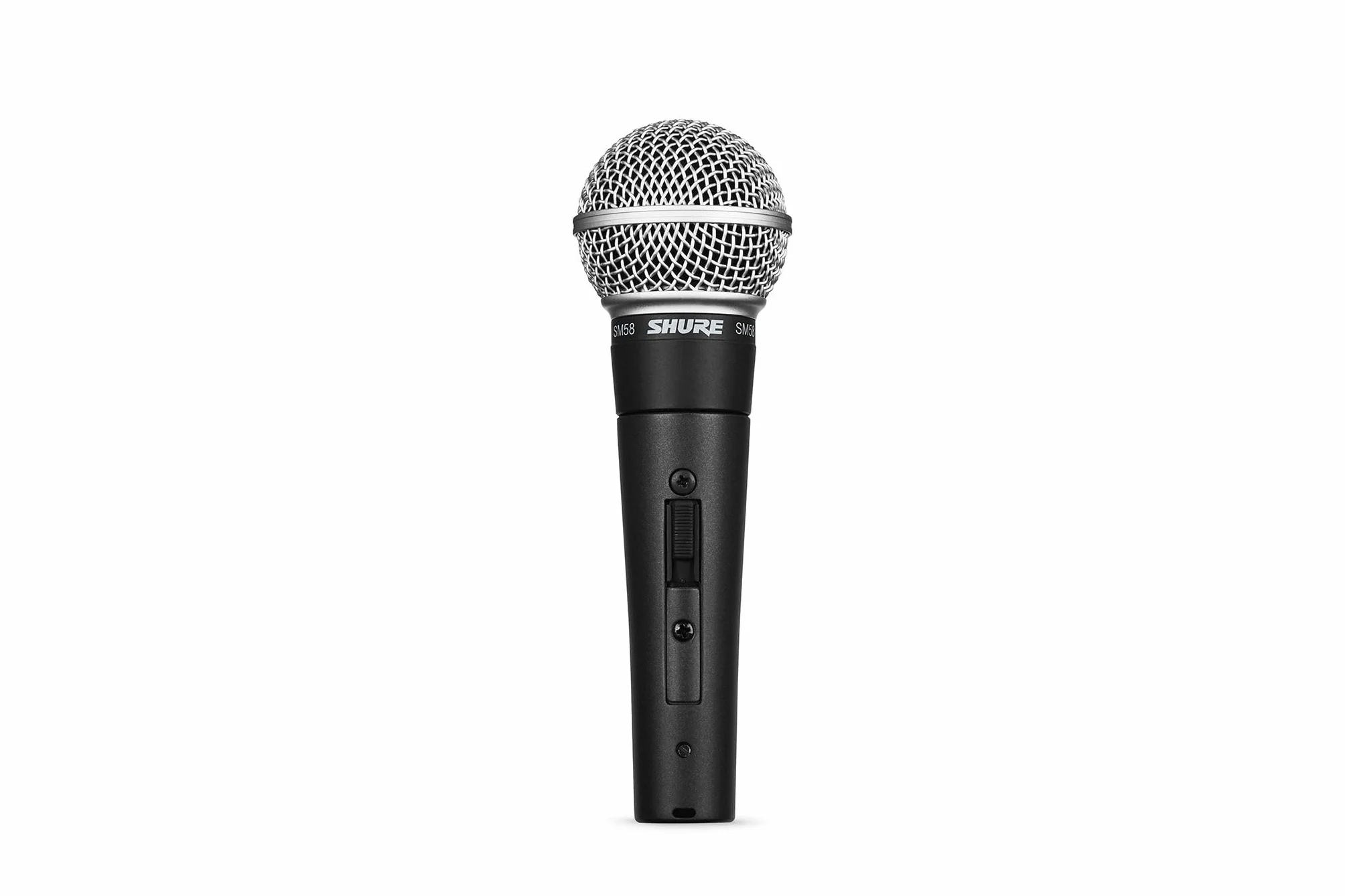 Shure SM58SE Micrófono Vocal dinámico cardioide con Interruptor de Encendido y Apagado, Filtro Pop Incorporado, Clip de micrófono A25D, Bolsa de Almacenamiento, Conector XLR de 3 Pines