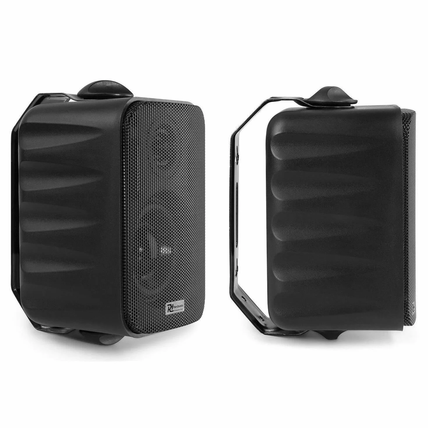 Sistema de Sonido de 4 Zonas con Bluetooth, FM y MP3 – Amplificador 400W + 8 Altavoces Negros Resistente al Agua IPX5 para Interior y Exterior – Incluye 100m de Cable y Mando a Distancia
