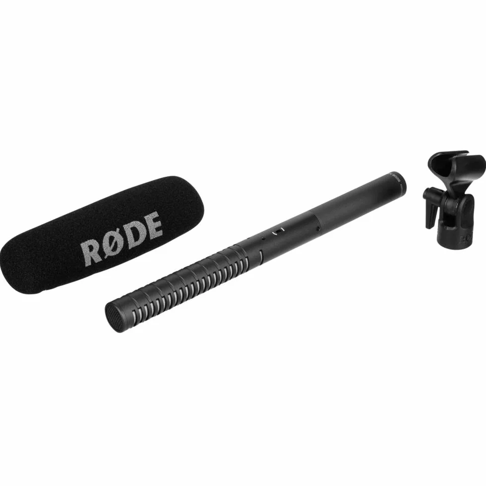 RØDE NTG2 Micrófono de cañón de condensador supercardioide multialimentado premium RØDE NTG2 para grabación en exteriores, foley y locuciones