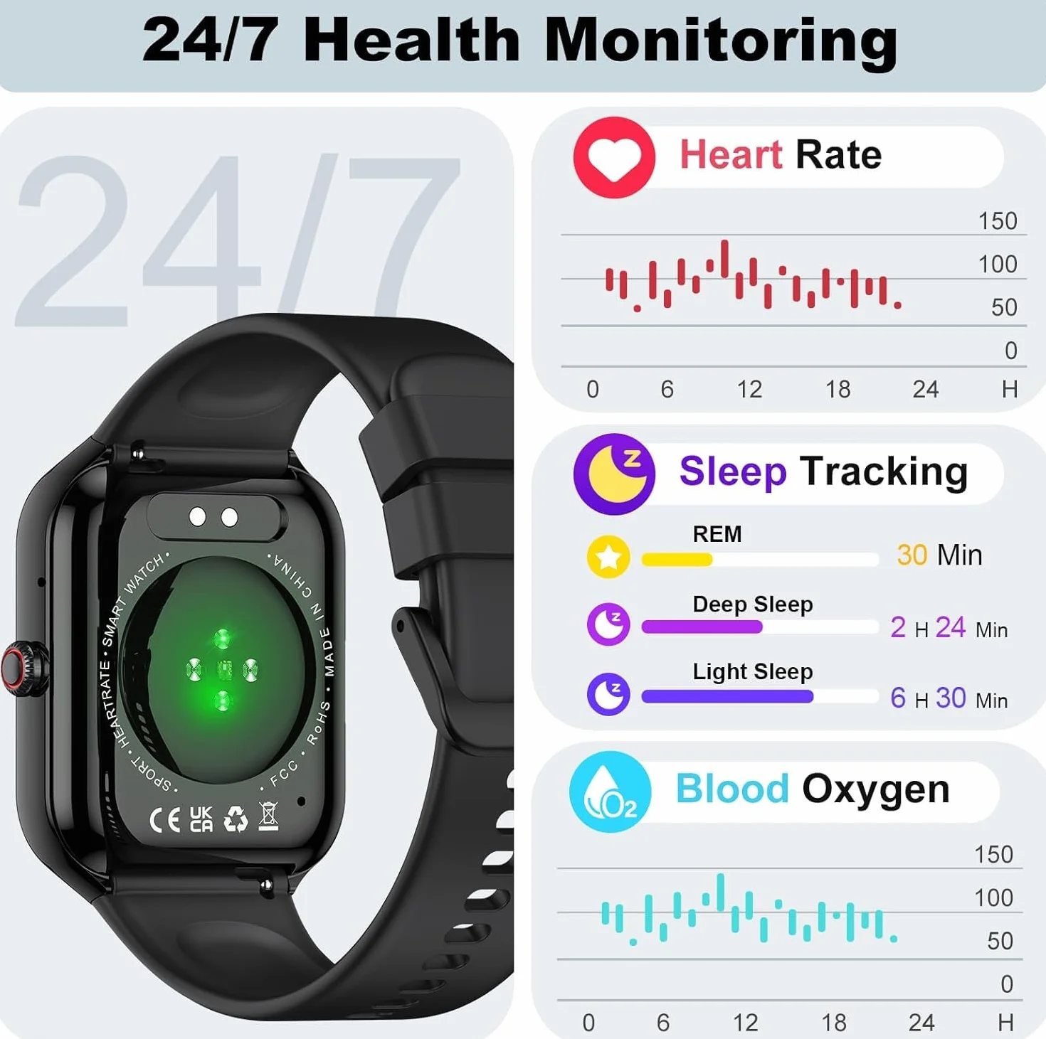 2026 Reloj Inteligente Hombre Mujer, 1.96" Smartwatch con Llamadas Bluetooth y Whatsapp Notificación, IP68 Pulsera Actividad con 100+ Modos Deportivos, Pulsómetro, Monitor de Sueño para Android iOS