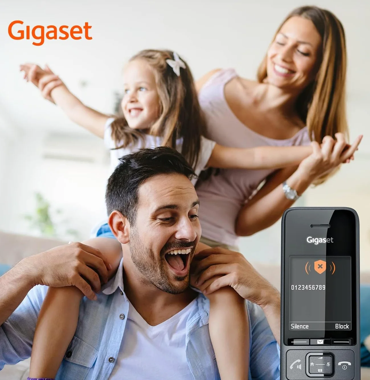 Gigaset COMFORT 520 Teléfono DECT Inalámbrico Negro Titanio Agenda Extra Grande