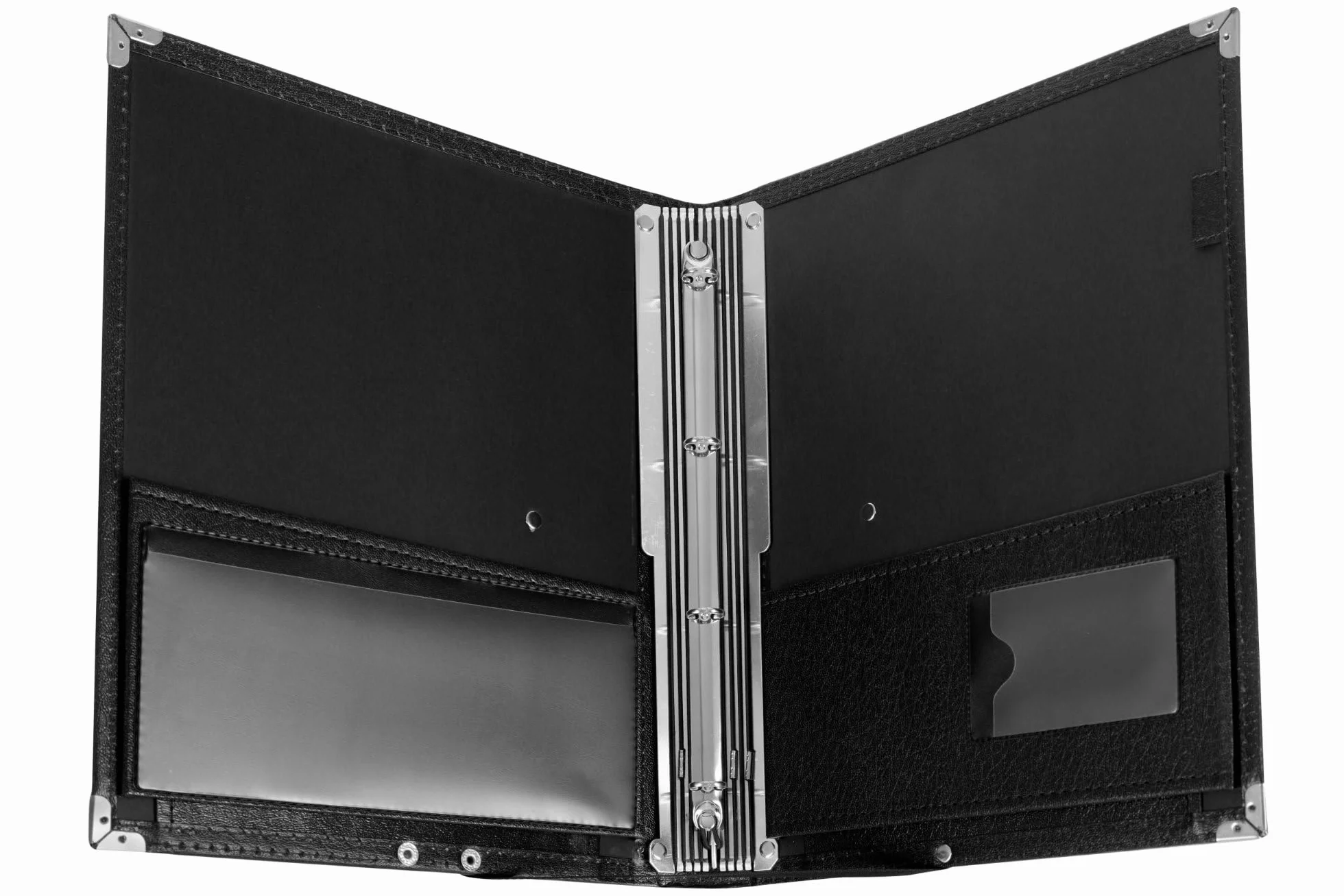 Classic Cantabile Deluxe Carpeta Coral para Partituras hasta DIN A4, cuero sintético, con bolsillo interior, separadores y esquinas protectoras, color negro.
