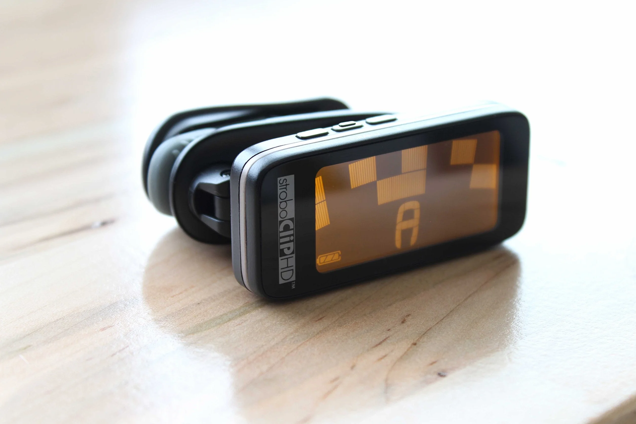 Peterson StroboClip HD Clip-On Tuner | Guitarra, bajo, violín, ukelele, arpa, latón, viento de madera, orquestal