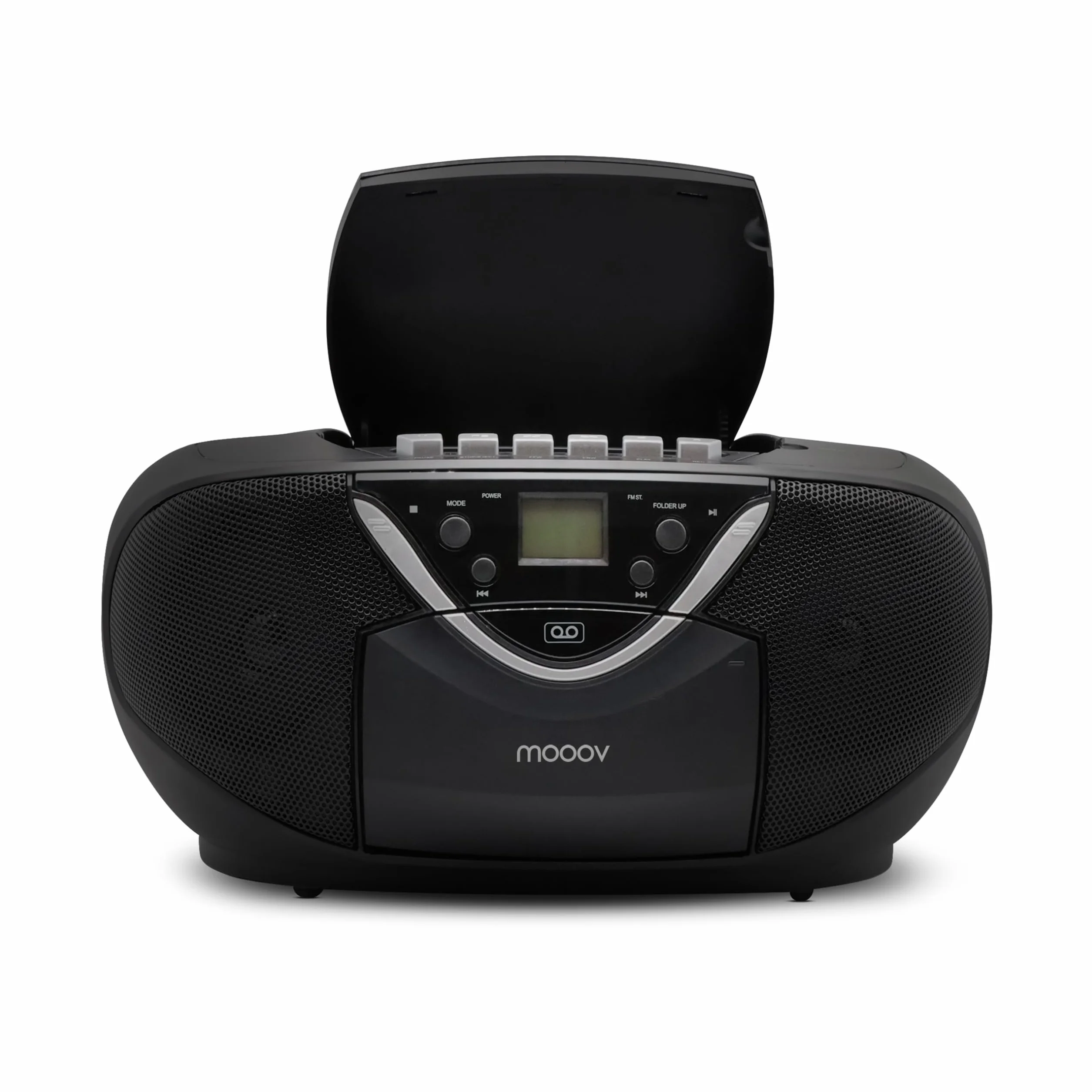 Metronic Radio CD MP3 Cassette con Auxiliar Negro