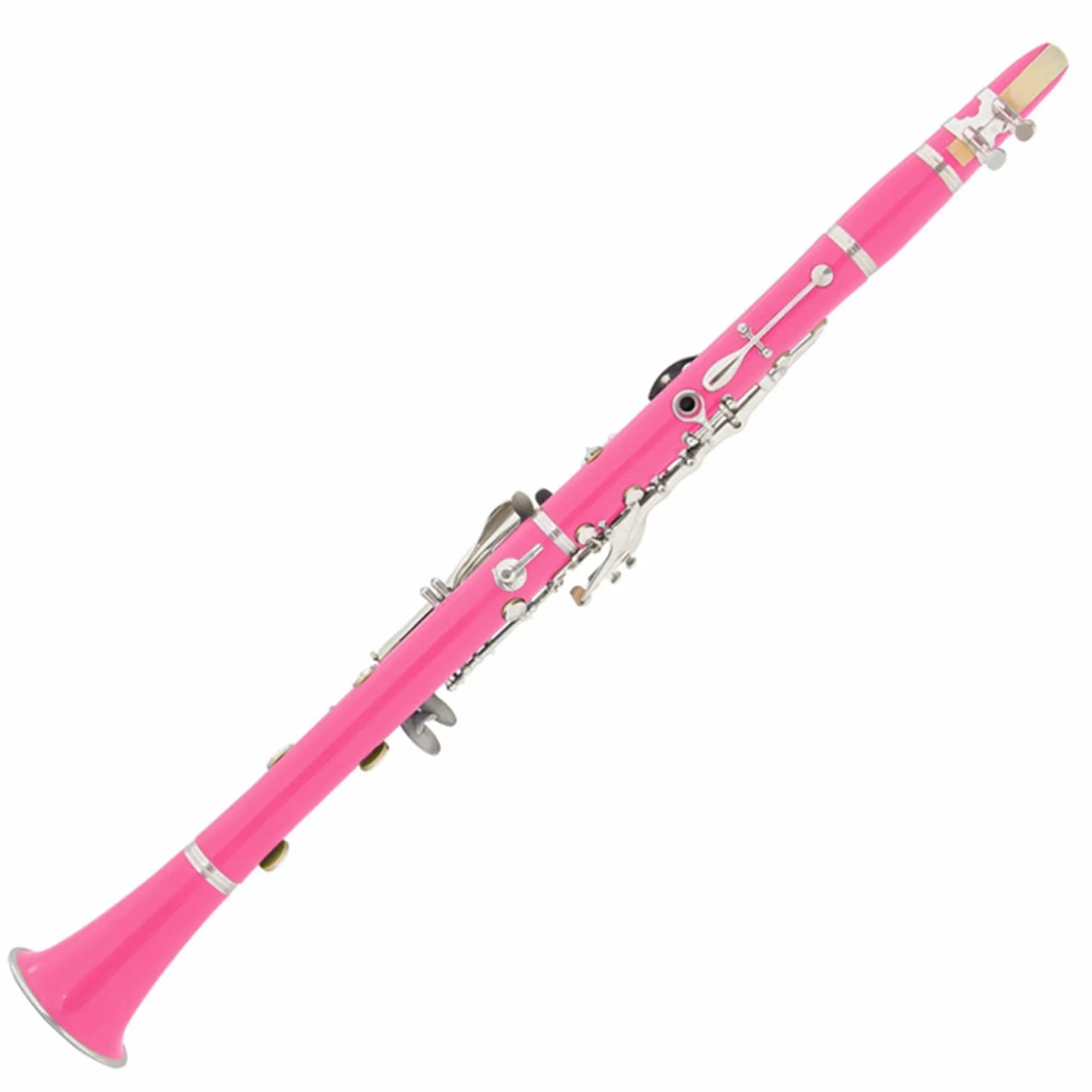 Clarinete rosa de nivel de rendimiento