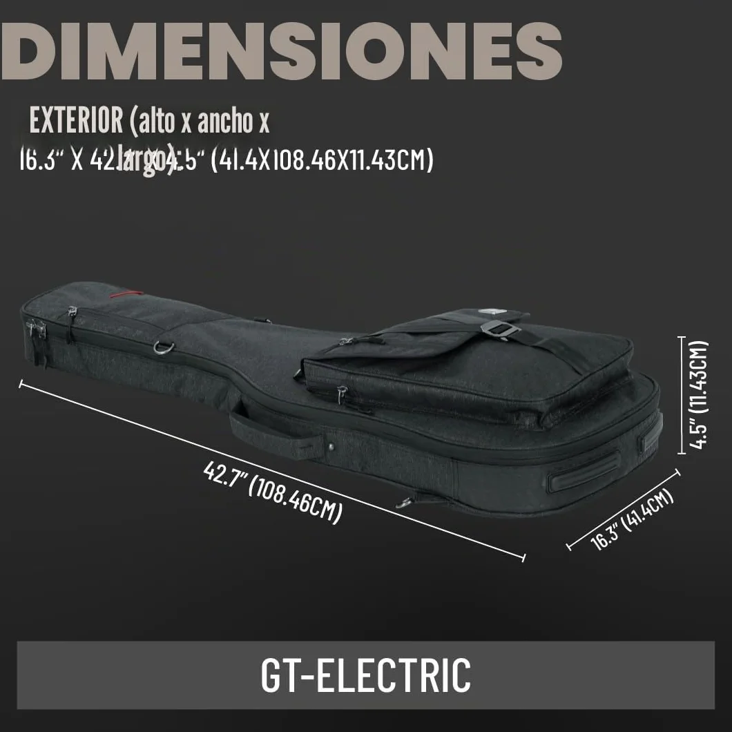 Gator GT-ELECTRIC-GRY Transit Series - Funda acolchada para guitarra eléctrica