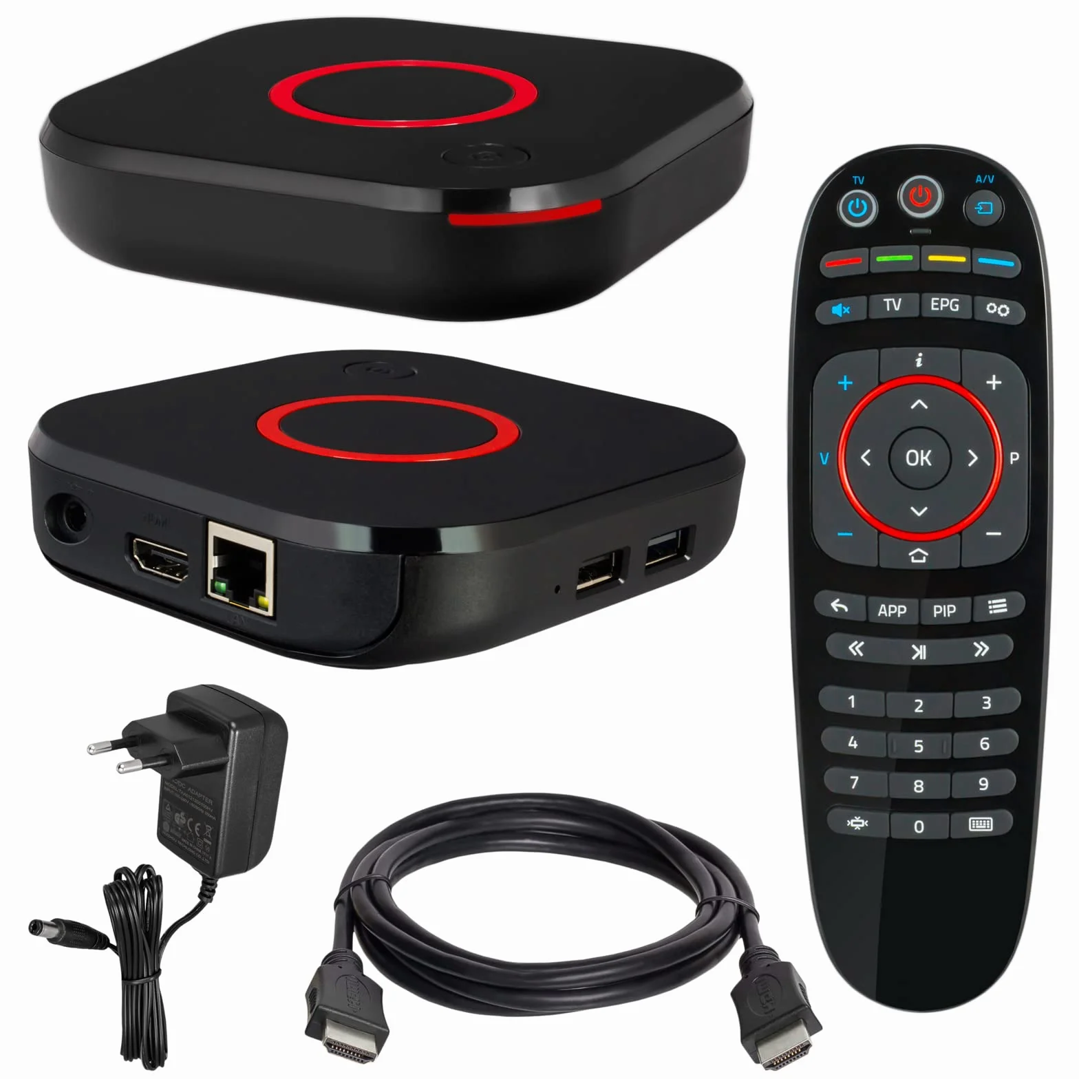 HB-DIGITAL mag 544w3 Original Infomir 4K Set Top Box UHD 60FPS 2160p HDMI 2.1 HEVC Arm Cortex-A35 + HDMI Cable