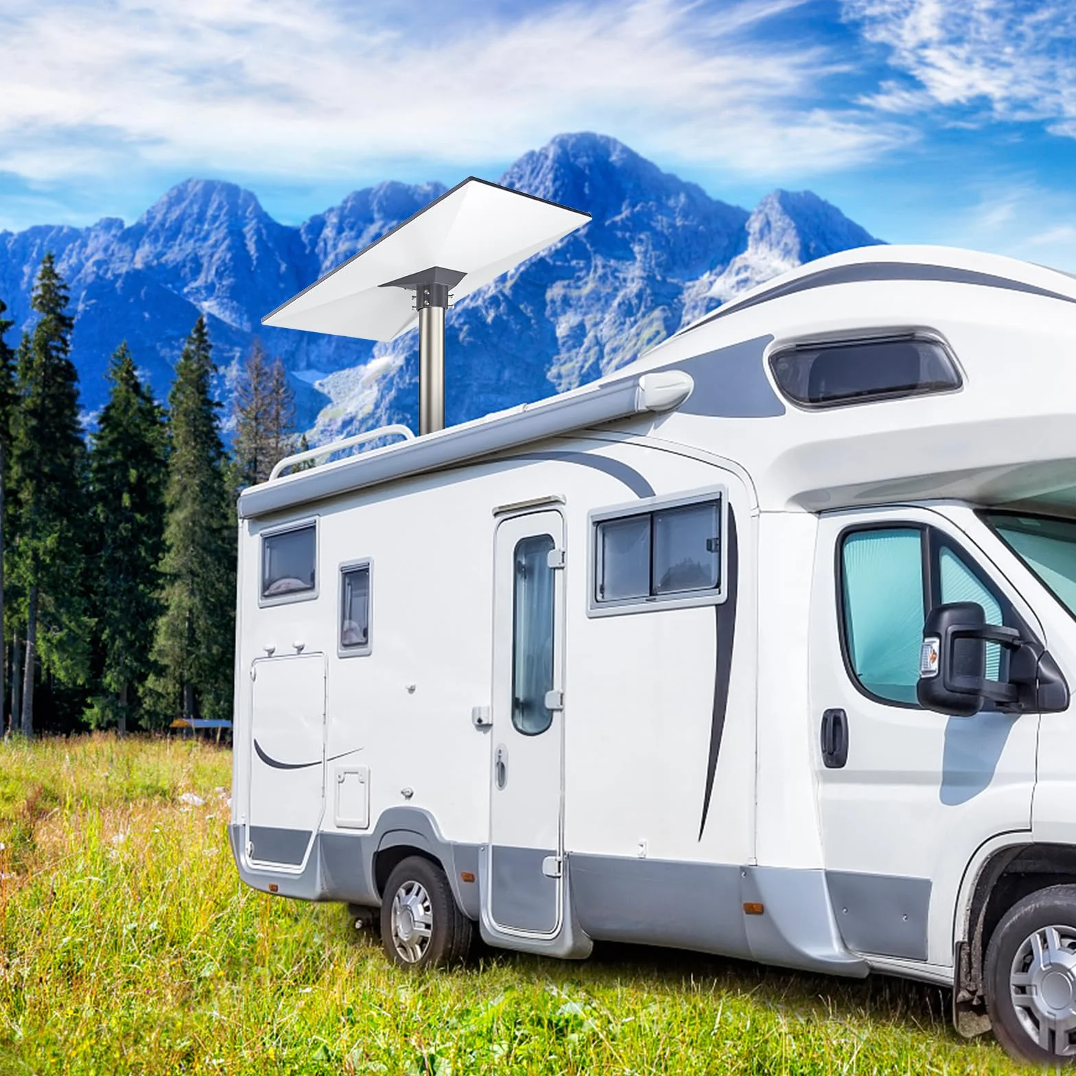 XLTTYWL Starlink Adaptador de tubería Gen3 montaje en poste 4X Soporte aluminio
