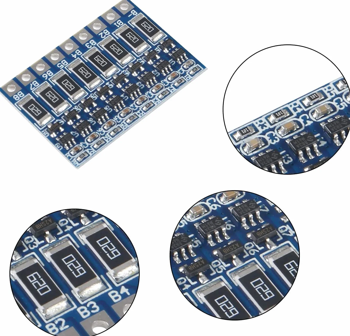 5pcs 8S BMS Balancer Litio Li-Ion 18650 Placa de protección de batería Equilibrio