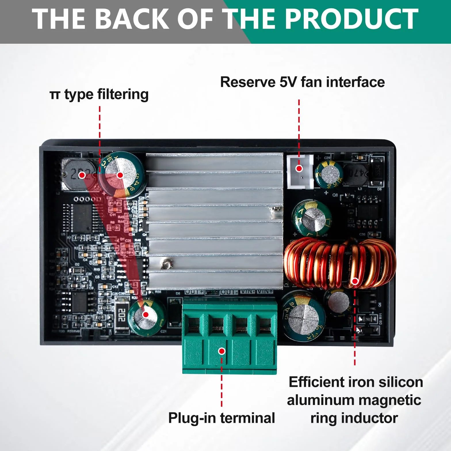 Convertidor DC Boost Buck, convertidor Buck-Boost de 6-36 V hasta 0,5-37 V, 40 W, 4,5 A, voltaje ajustable, fuente de alimentación estabilizada