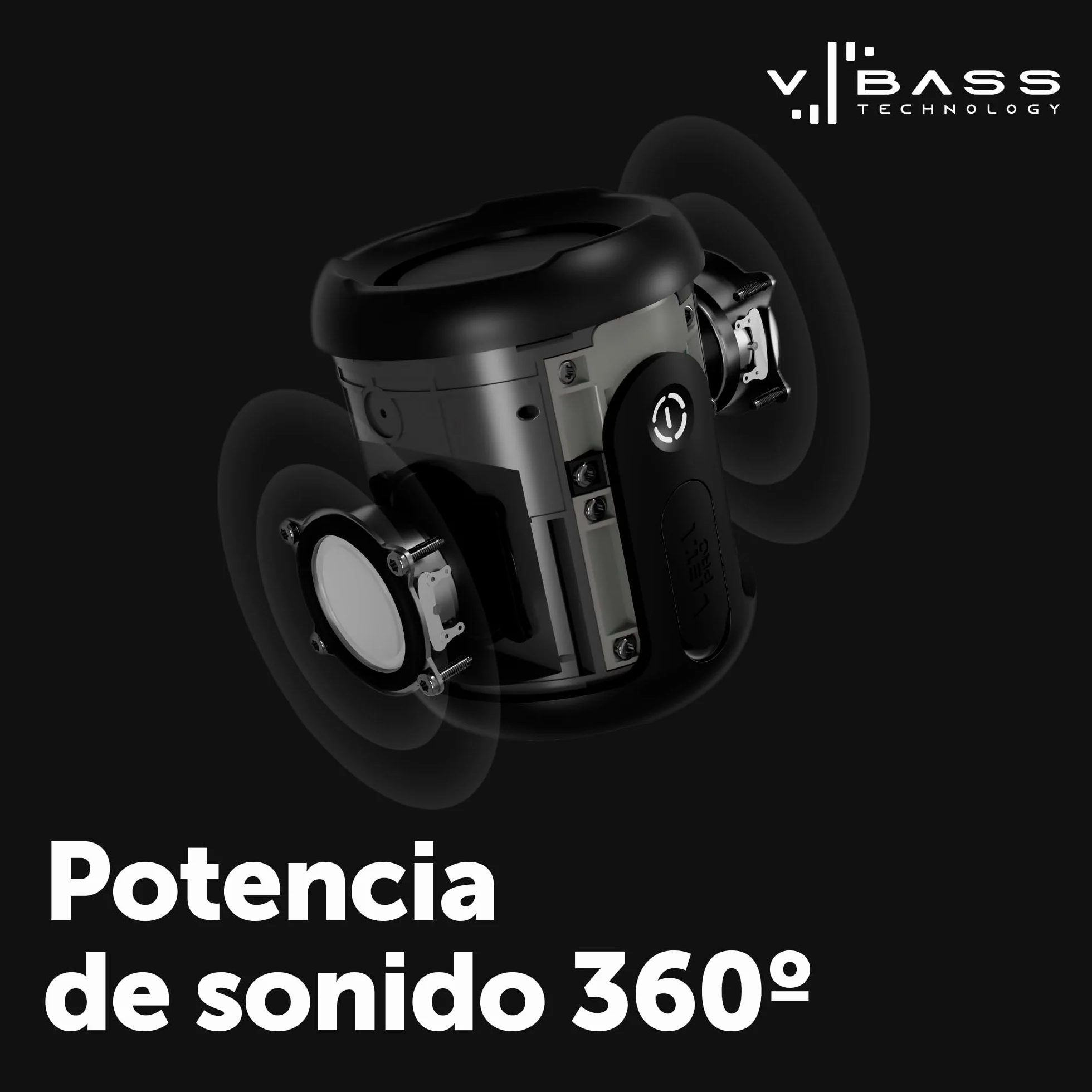 Vieta Pro Easy 4 Altavoz Bluetooth 25W Portátil Impermeable IPX7 con Luces RGB