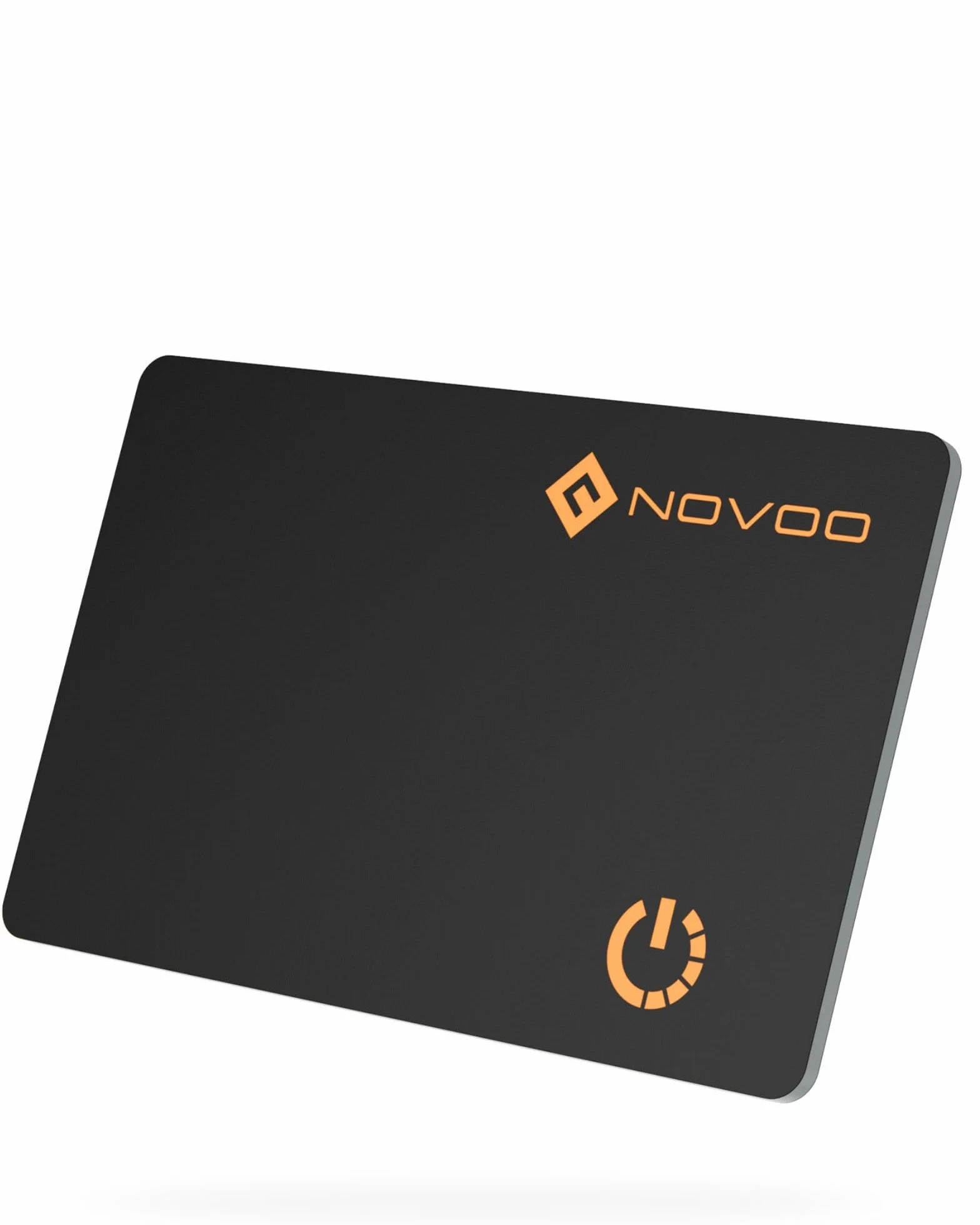 NOVOO Air Tag Card Wallet Tracker, 1.6 mm Tarjeta Inteligente Delgada, 6 Años Batería, IP68, Compatible con Apple Dónde Está(Solo iOS), Localizador Bluetooth para Carteras/Maletas/Pasaportes, Negro