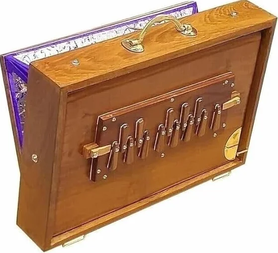 Caja Shruti de 15 pulgadas, caja de madera de teca para yoga, canto surpeti con afinado, 440 Hz