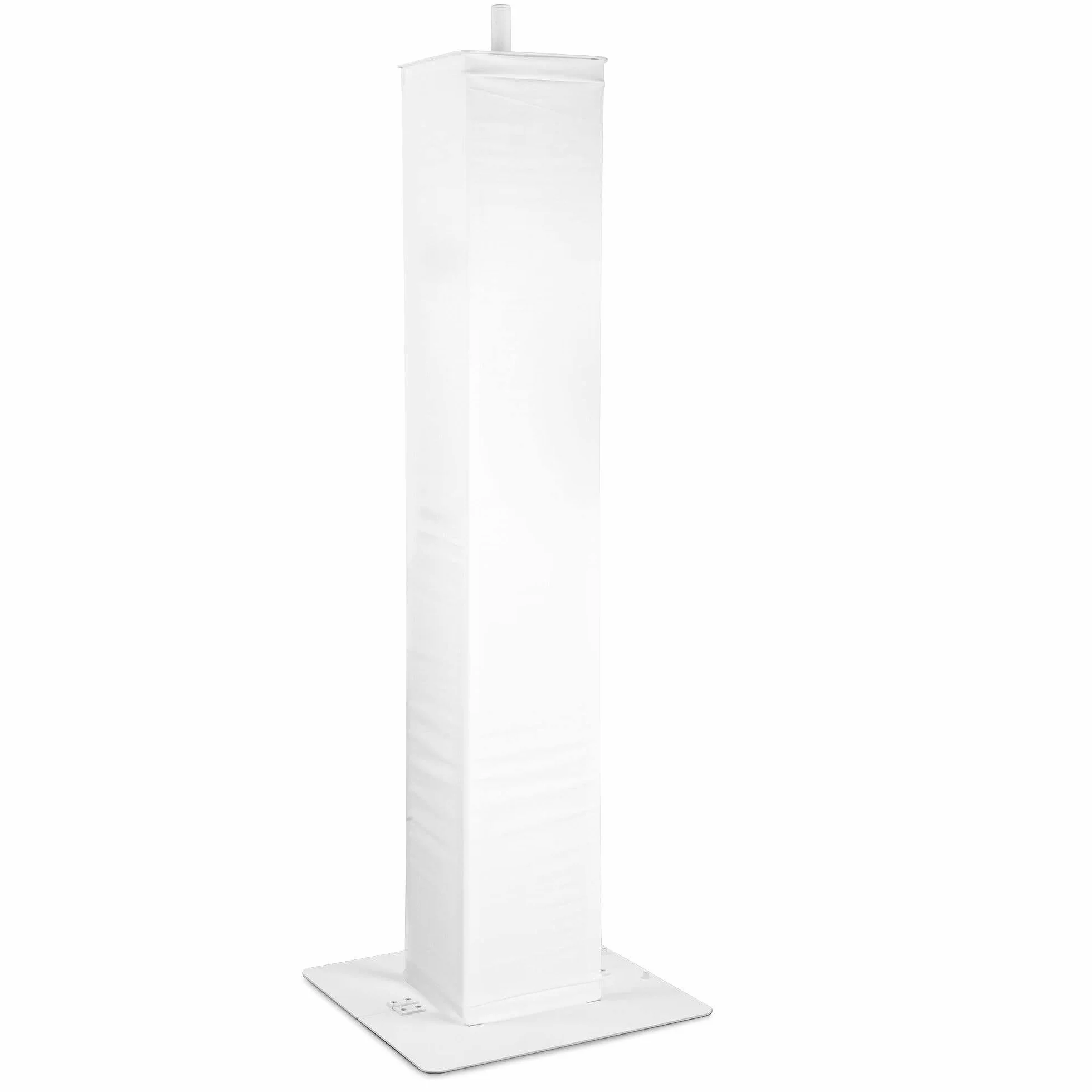 Vonyx DJP170 Plinth Podium con Placas Base Plegables con Altura Ajustable, Cubiertas de Licra en Blanco y Negro, Soporte de Cabeza móvil para DJ Light Podium y Altavoces PA, 30 kg de Carga