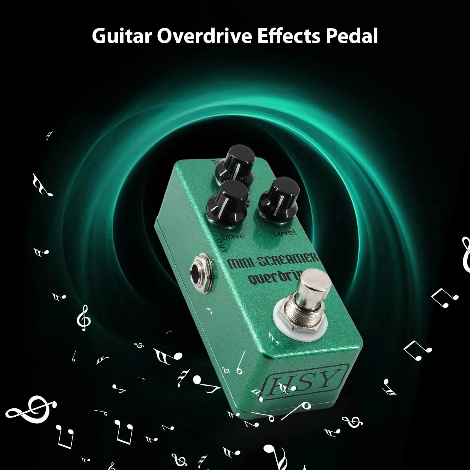 Btuty pedal de guitarra reducción de ruido de guitarra Pedal de efectos de guitarra eléctrica Interfaz de entrada/salida Mini efecto de reducción de ruido de guitarra