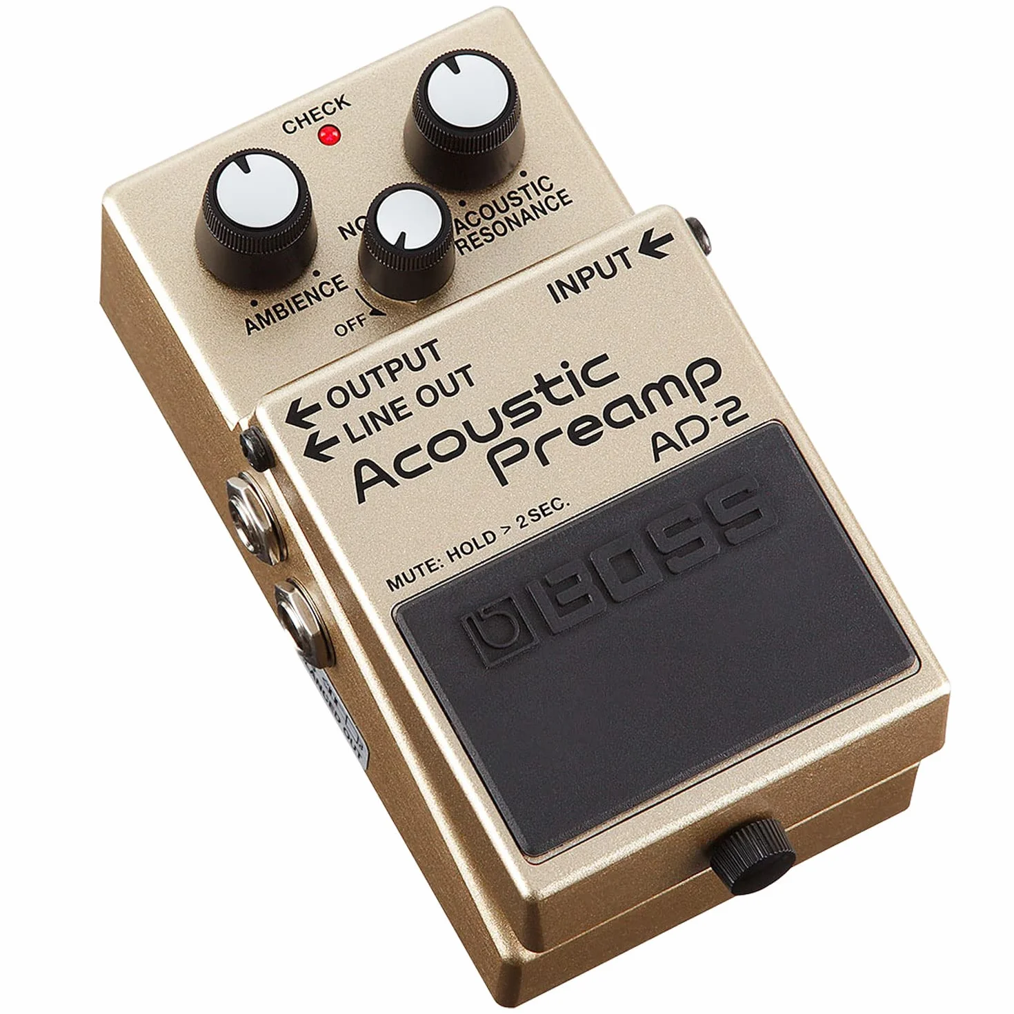 Boss AD-2 - Pedal de preamplificador acústico para guitarra acústica + fuente de alimentación keepdrum