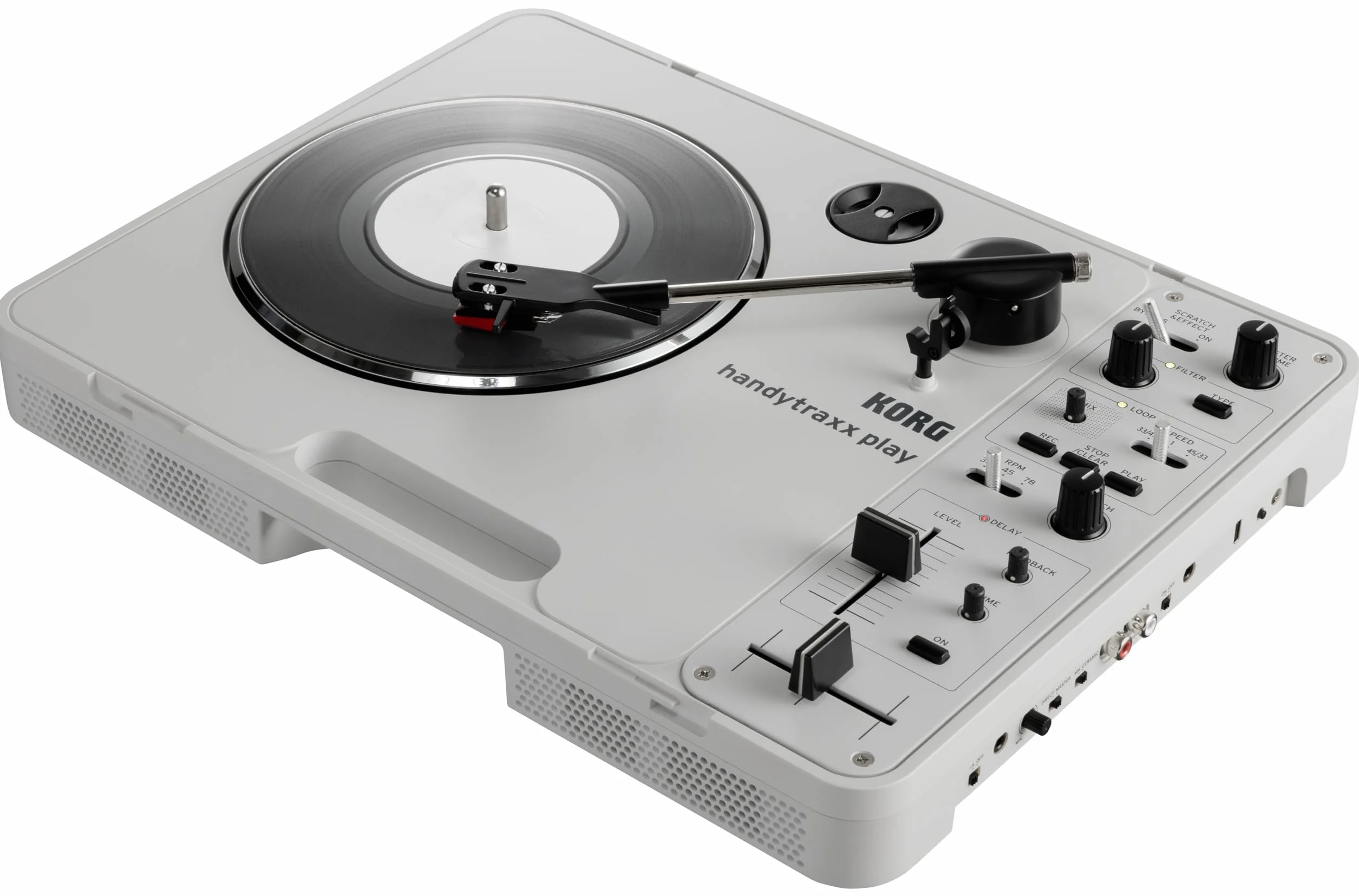 Korg - handytraxx play - Tocadiscos Portátil para DJ con Altavoz y Efectos Digitales