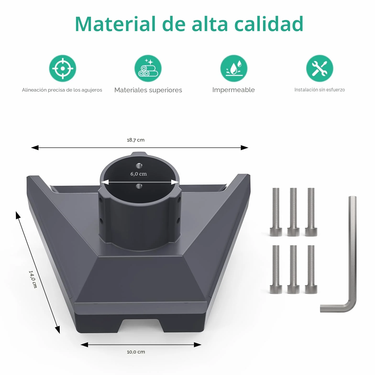 XLTTYWL Starlink Adaptador de tubería Gen3 montaje en poste 4X Soporte aluminio
