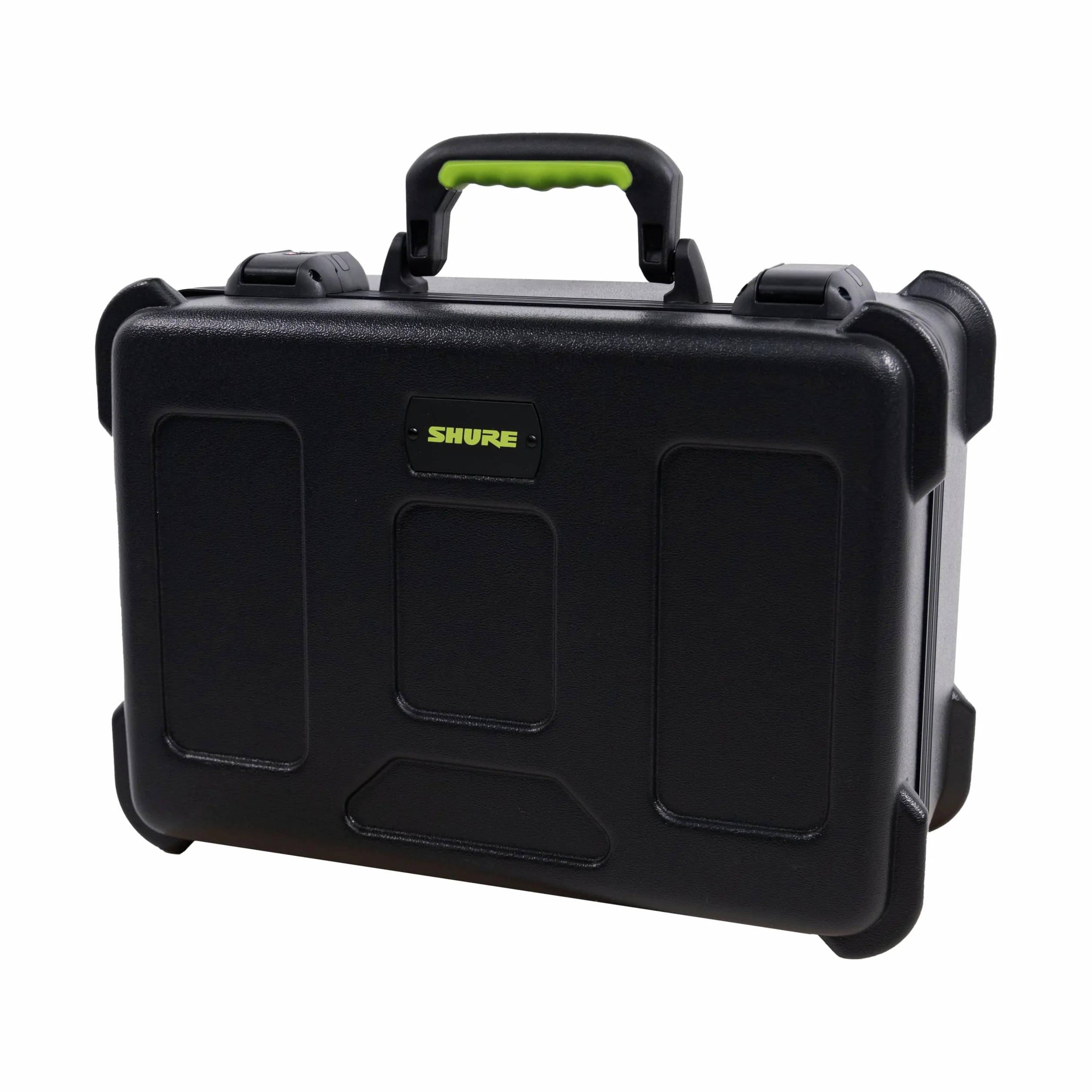 Shure by Gator TSA Case Series; funda de plástico Shure con cierre aprobado por la TSA para 15 micrófonos con cable; (SH-MICCASE15)