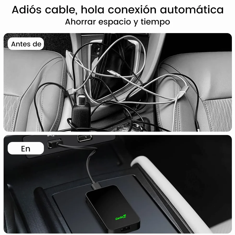 Carlinkit 2026 New Upgrade 5.0 2Air Adaptador ，Bring Wireless CarPlay/Android Auto，Plug-and-Play ，Senseless connectivity