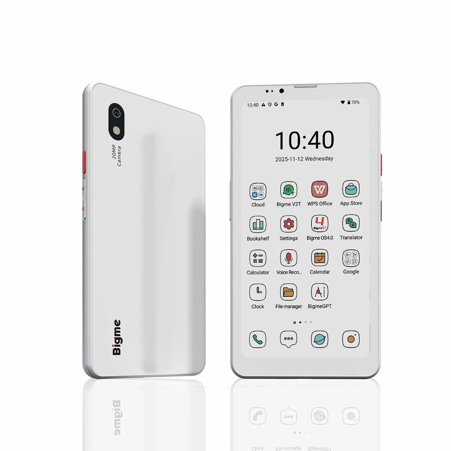 Bigme Hibreak Pro Color Teléfono E-Paper 6,13 pulgadas Lector libros electrónicos Android 14 8GB RAM 256GB