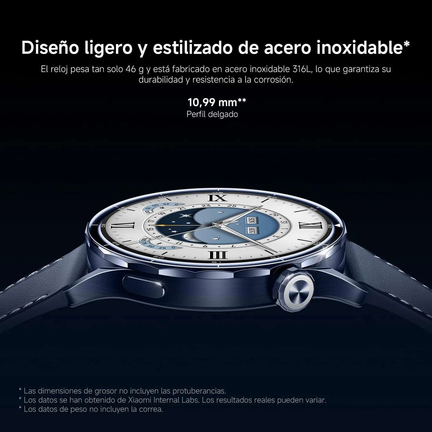 XIAOMI Watch S5 46 mm Smartwatch AMOLED 1,48" 21 Días Autonomía GPS Doble Banda NFC Negro