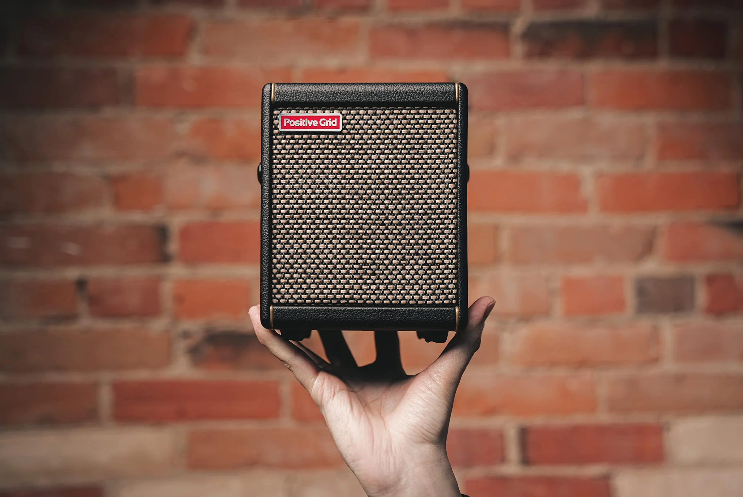Positive Grid │ Amplificador de Guitarra Spark Mini │ Mini Amplificador portátil de 10W para Guitarra eléctrica, bajo y Guitarra acústica (Negro)