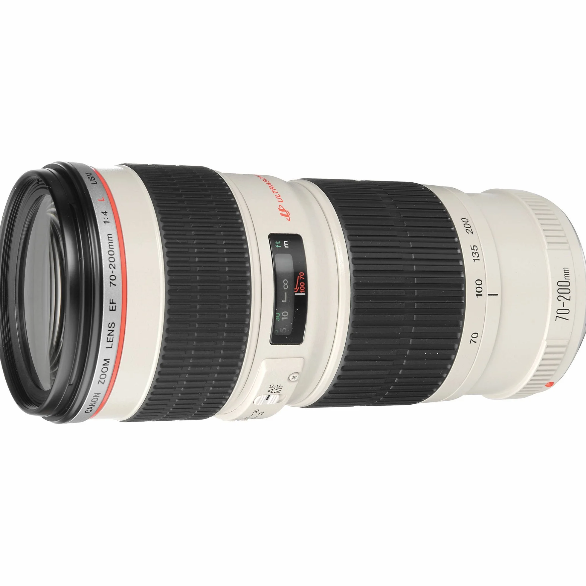 Canon EF 70-200mm f/4L USM Objetivo Zoom 70-200mm f/4-32 67mm Blanco Reacondicionado