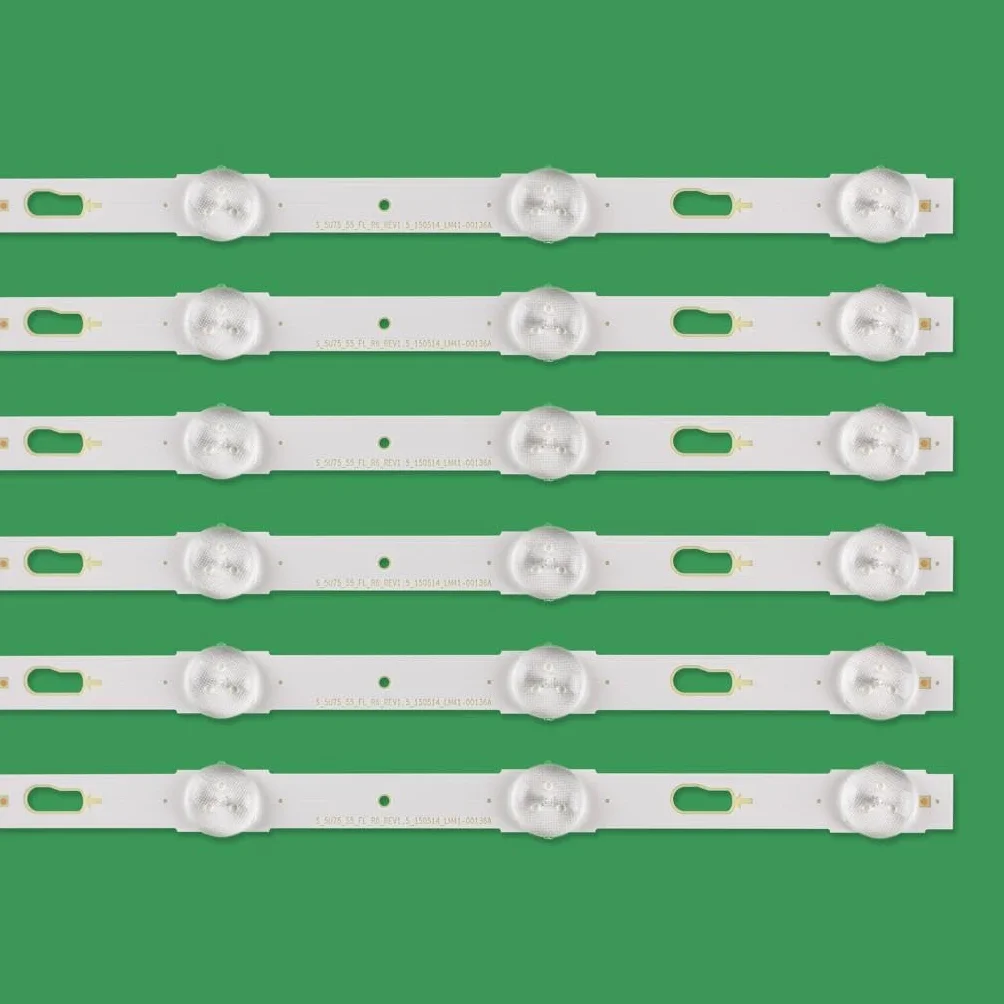 12 Tiras de retroiluminación LED compatibles Fit For Samsung UE55KU6000K UE55JU6740 UE55KU6000 UE55JU6742 UE55JU6745 UE55KU6300 UE55JU6500 UE55KU6079