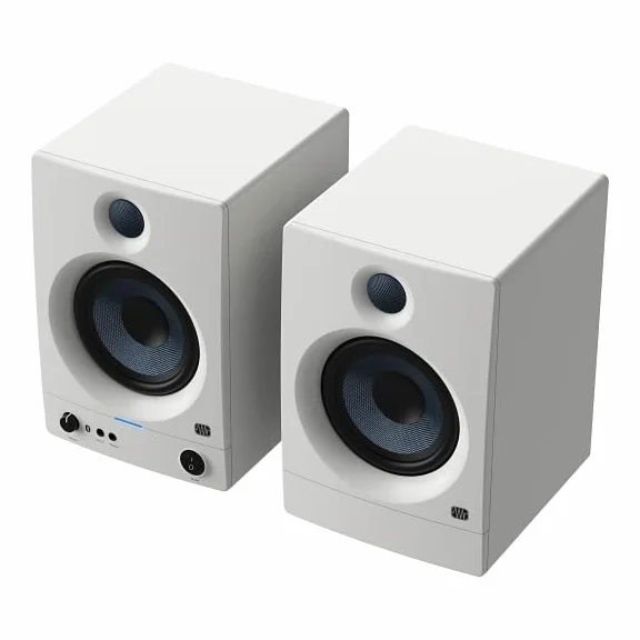 PreSonus Eris 5BT Gen 2, Altavoces Activos de Escritorio 5" con Bluetooth para Multimedia, Juegos, Producción Musical de Calidad Estudio, Potencia 100 W - Blanco | Monitores de estudio de 5" con Bluetooth para multimedia, juegos, producción musical, 100 W