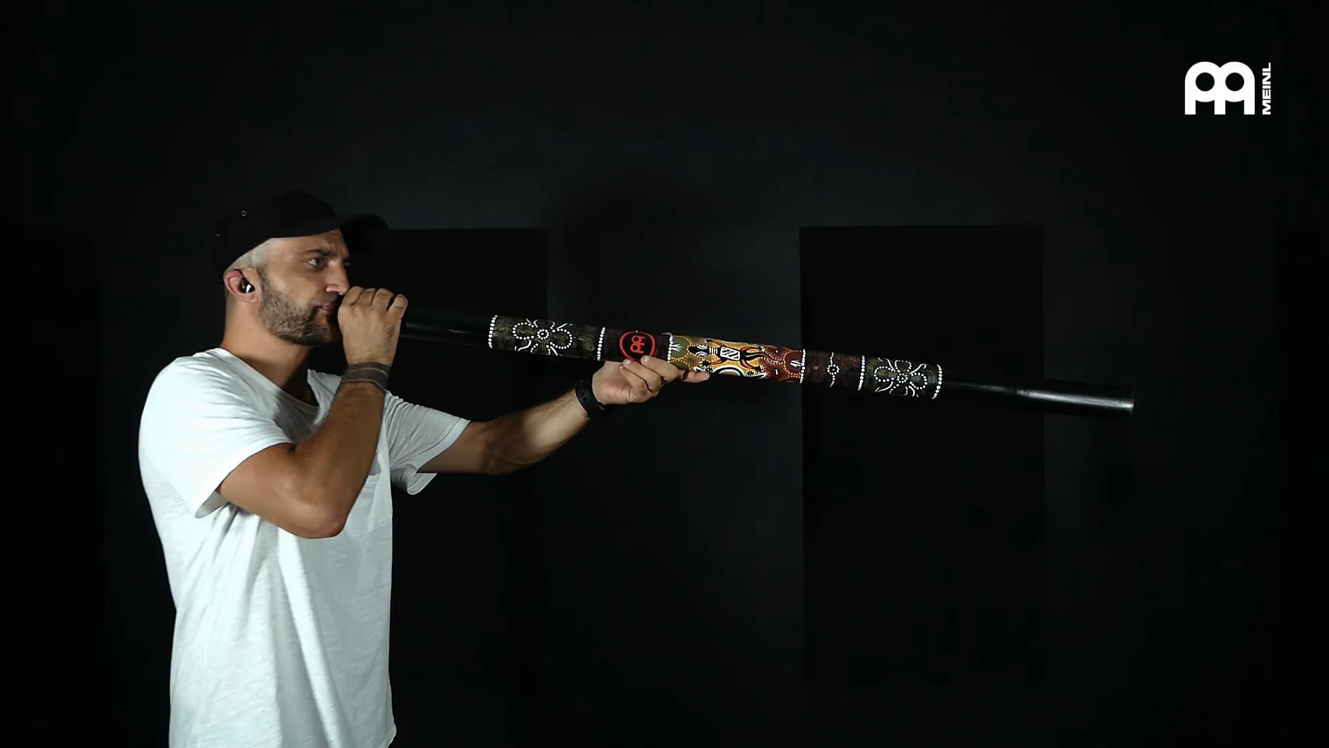 Meinl Percussion DDG1-BK - Didgeridoo, Negro (bambú pintado, 120 cm)