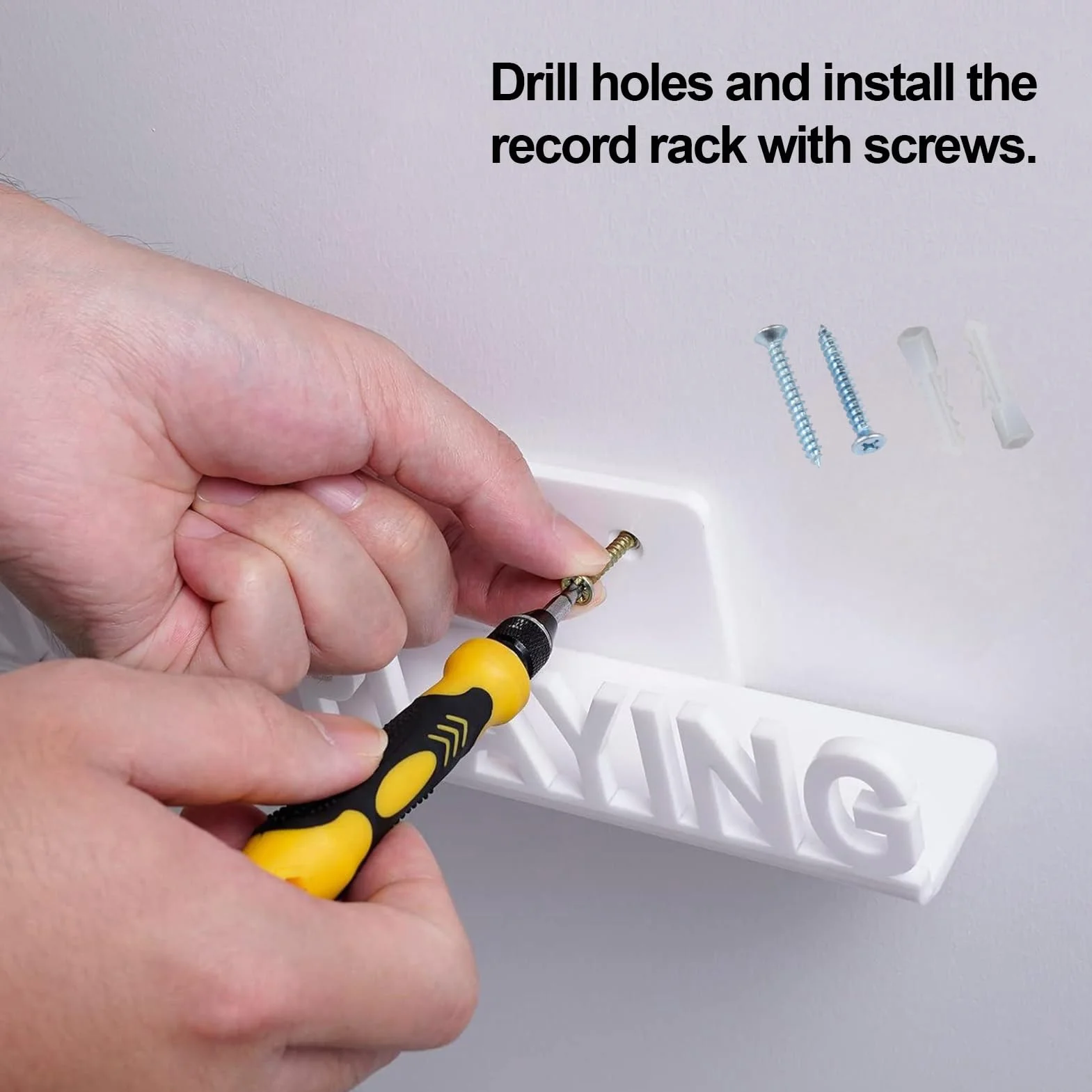 Expositor De Pared Para Discos NOW PLAYING Estante Para Discos Soporte De Pared Para Discos De Acrílico Estantes Para Discos Duraderos Para Exhibición De Álbumes Almacenamiento Y Decoración De Paredes