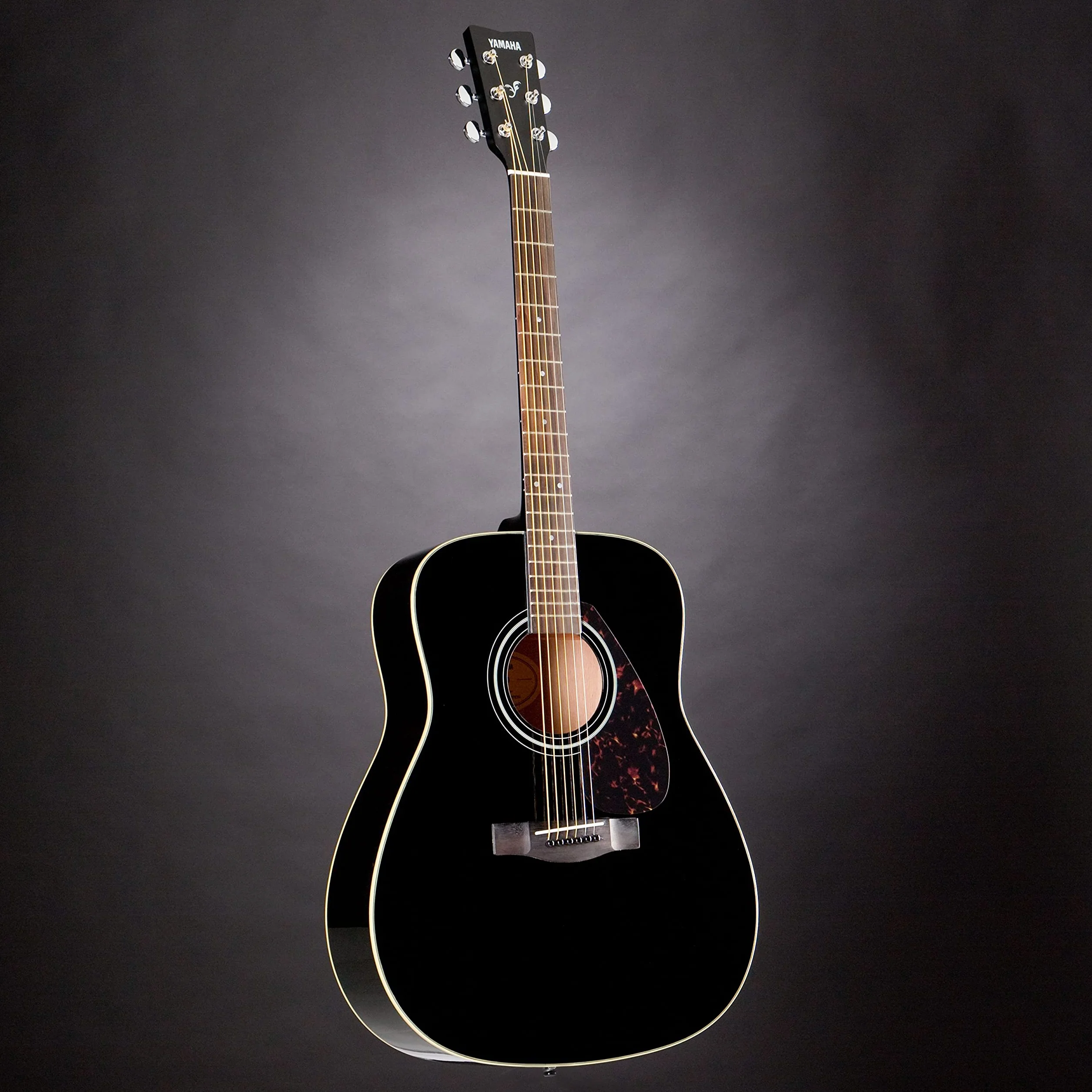 Yamaha F370 Guitarra Acústica Guitarra Folk 4/4 de madera, escala 634 mm, 25 pulgadas, 6 cuerdas metálicas, Color Negro
