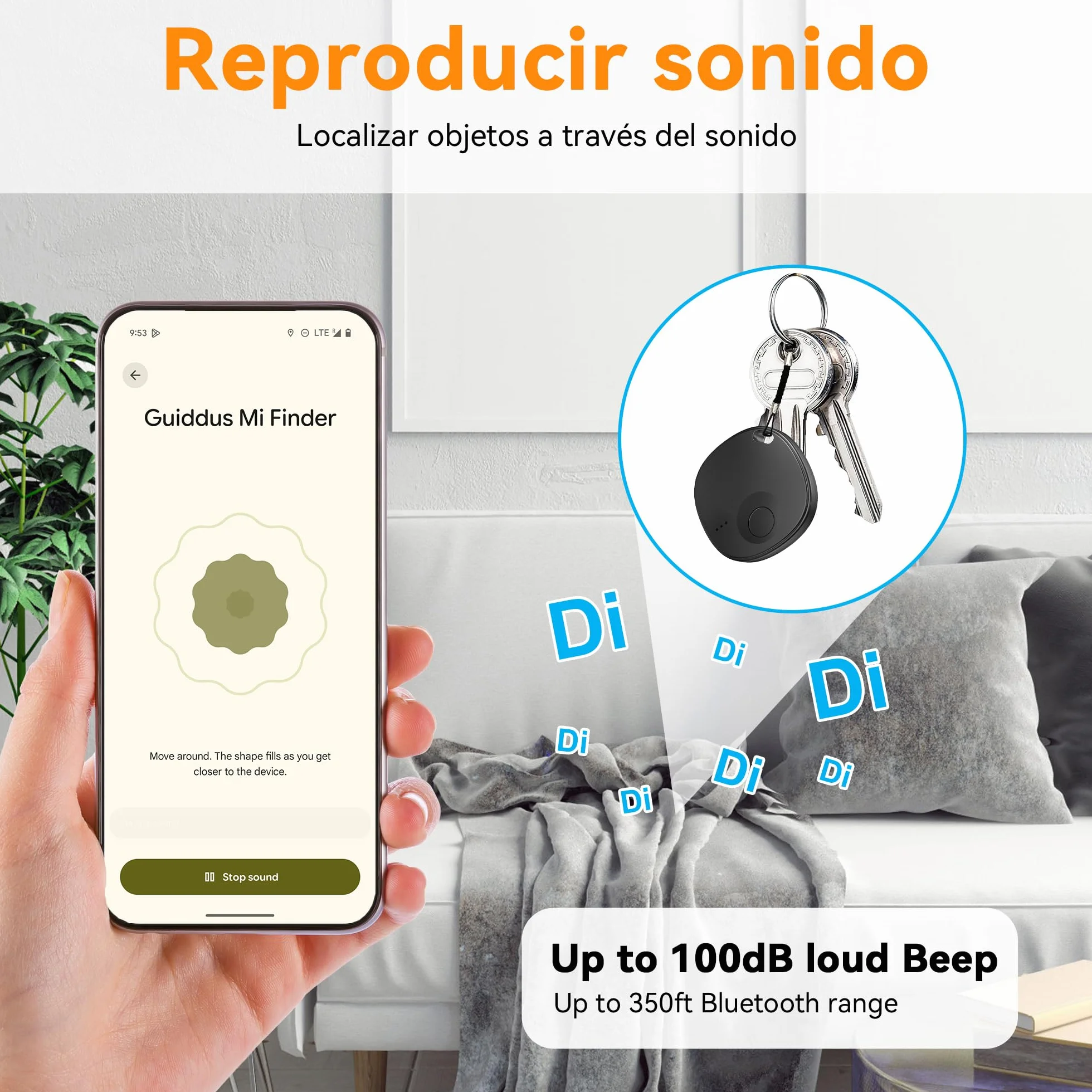 Android Air Tracker, 4 Pack Smart Tag, Localizador Bluetooth Compatible con Google Find Hub (Solo Android), Bluetooth Tracker Tag para Maletas, Cartera, Equipaje