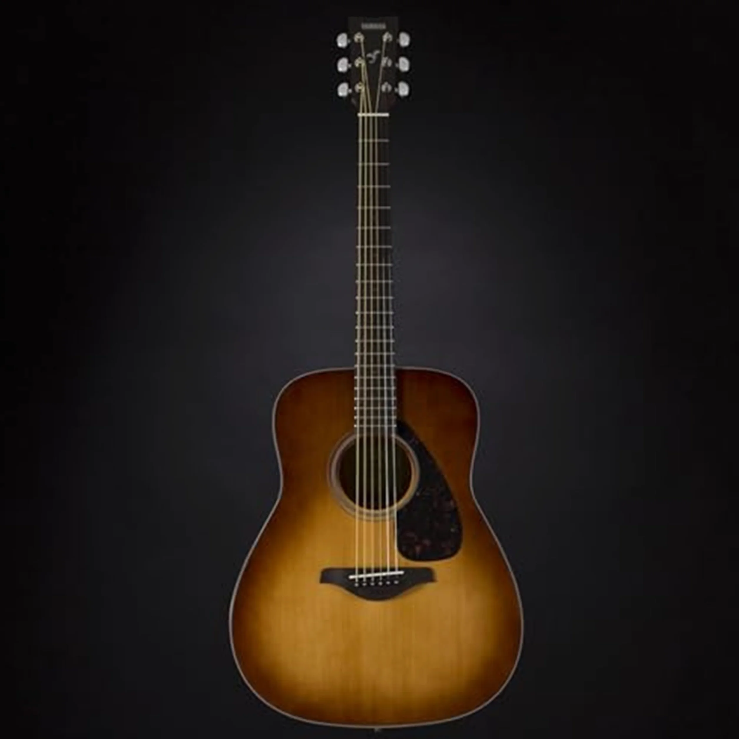 Yamaha FG800 Guitarra Acústica - Guitarra Western estándar con sonido auténtico y natural, para principiantes para adultos y jóvenes, guitarra de madera de 4/4, Marrón (Sand Burst)