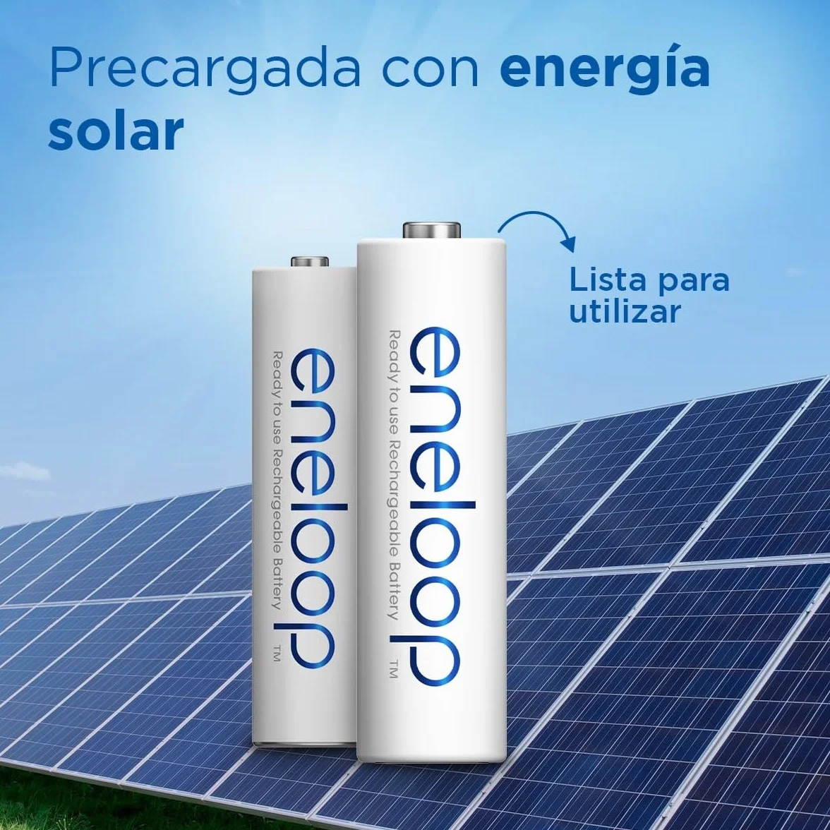 eneloop Pilas Recargables AA/Mignon 2000 mAh Ni-MH Paquete de 4