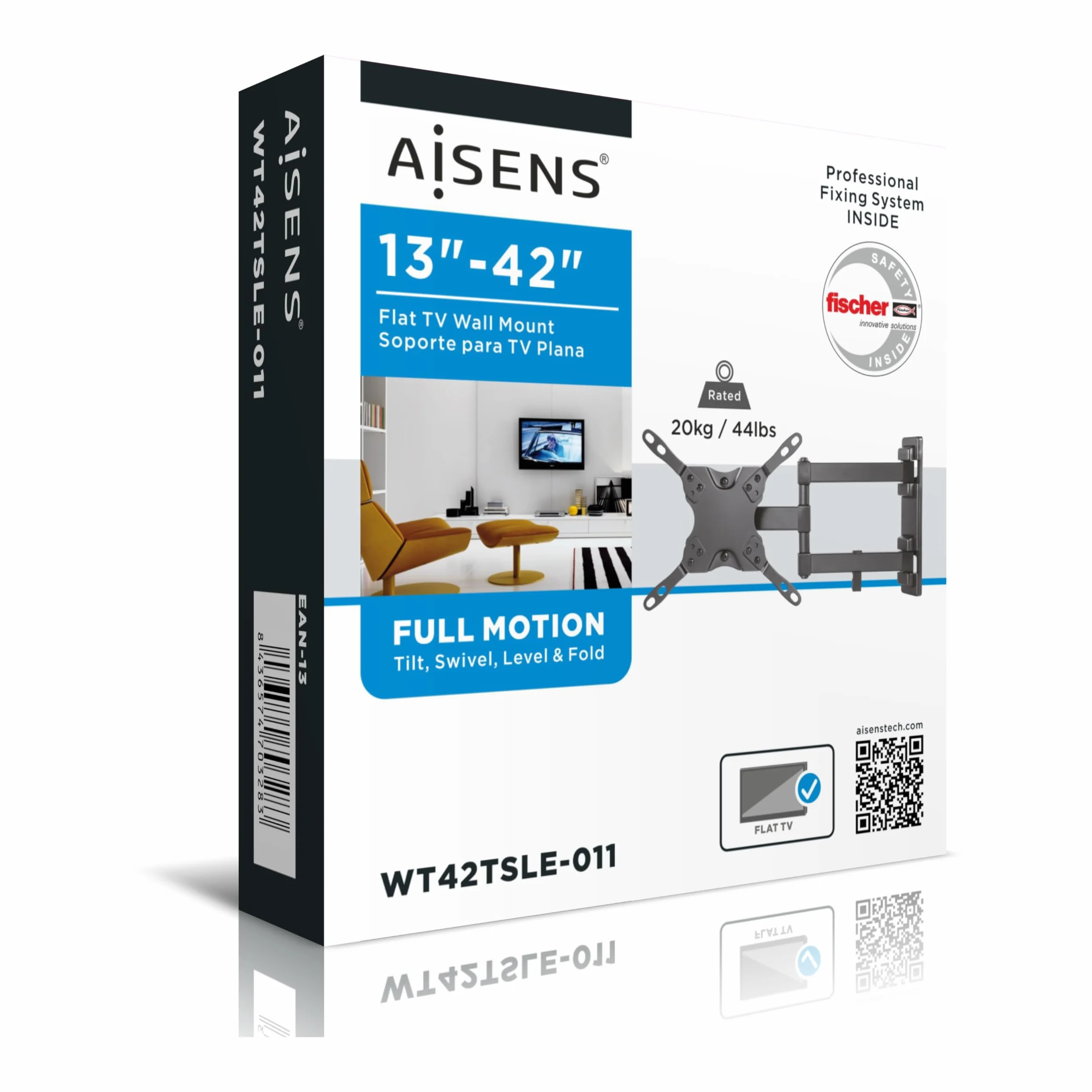 AISENS WT42TSLE-011 Soporte Eco para Monitor/TV 13"-42" Negro