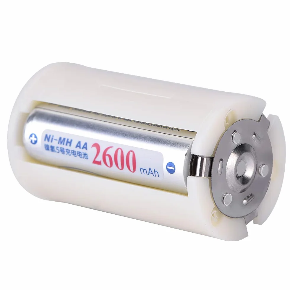 Conversor de batería -5 PCS. 3 x AA a 1 D Tamaño Paralelo Soporte de Batería Adaptador de Conversión Conmutador Conversor Carcasa