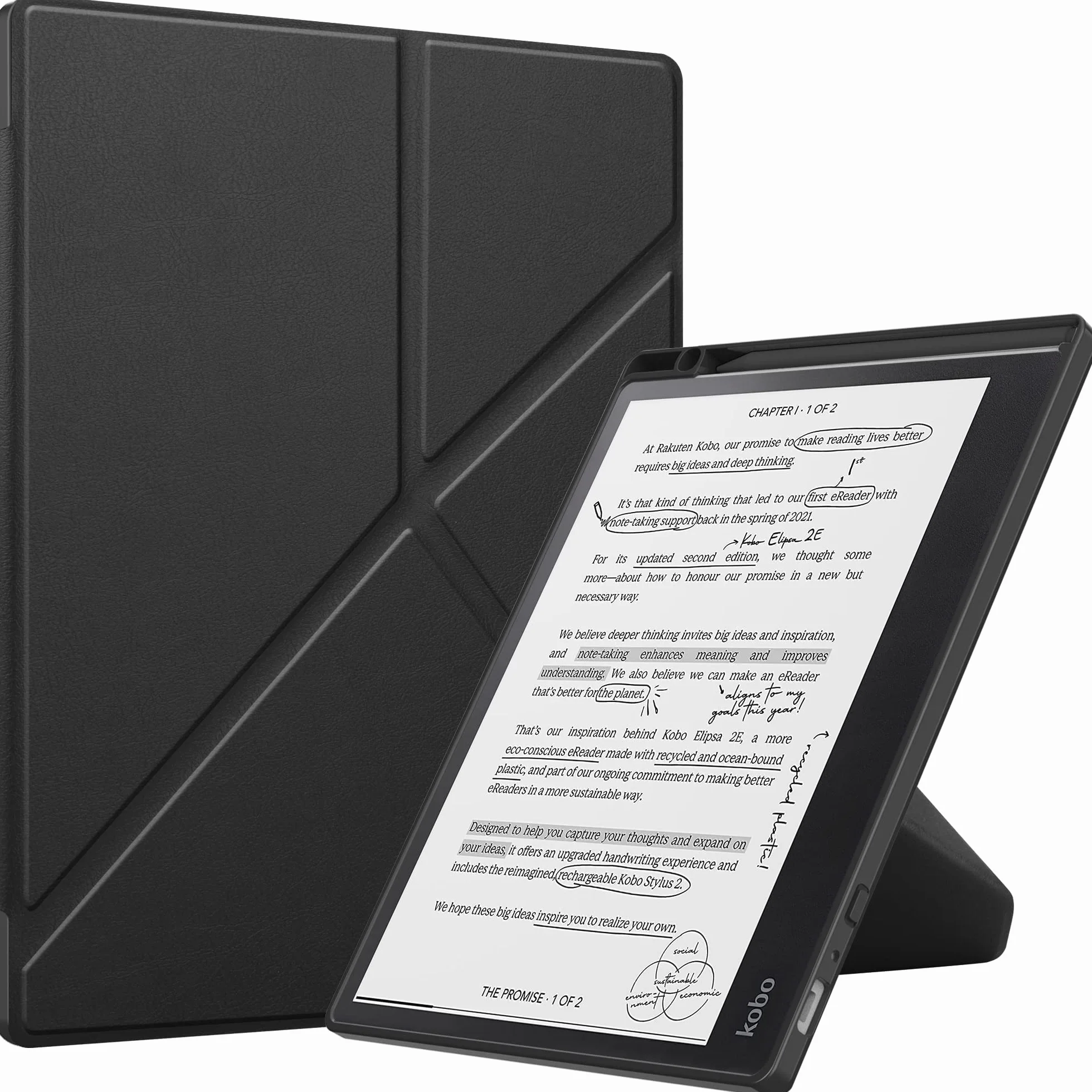 Acelive Funda Capa para Kobo Elipsa 2E 10.3 Pulgadas eReader 2023 con Soporte de Pen