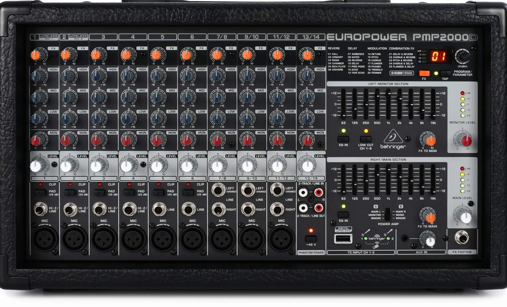 Behringer Pmp2000D - Mesa de mezclas