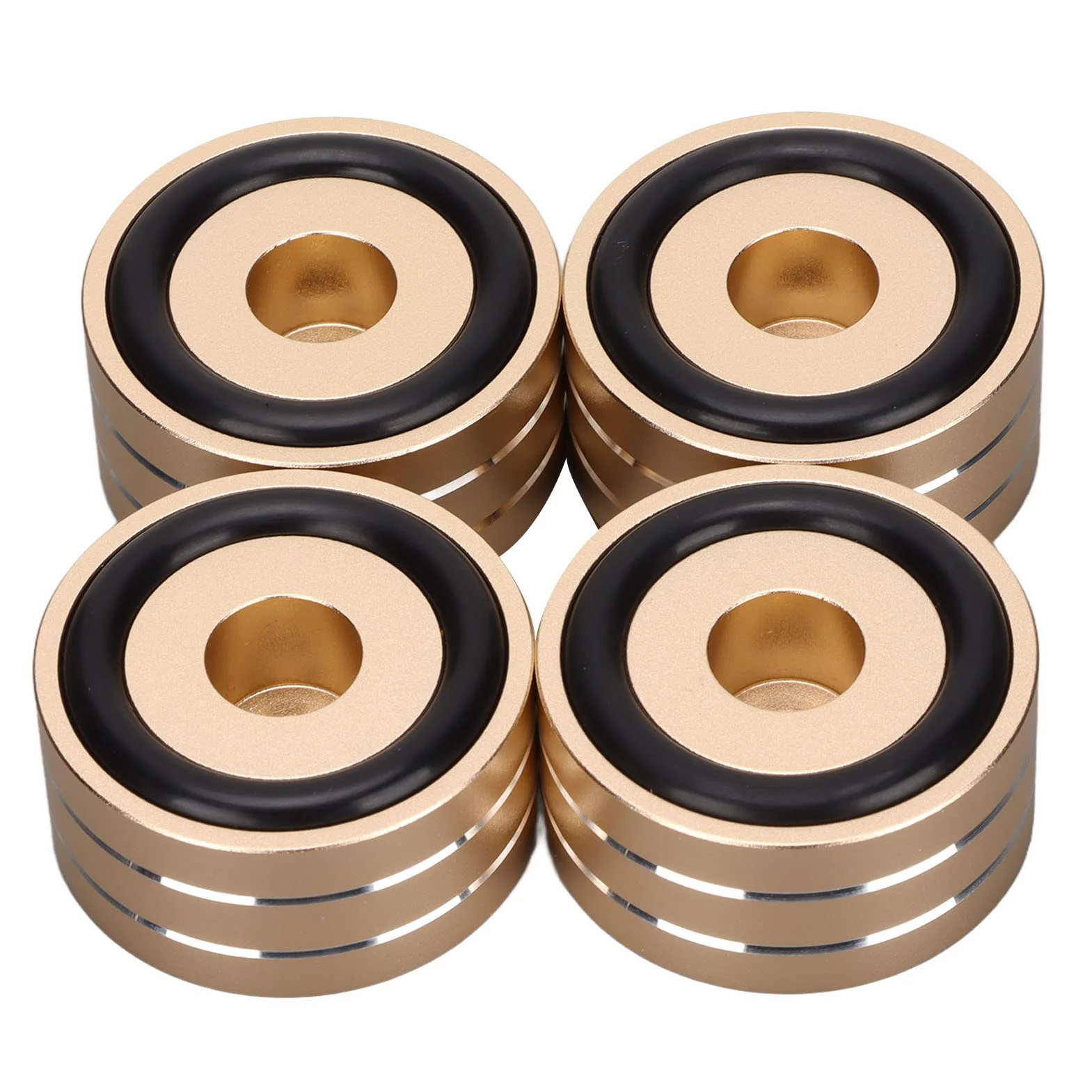 Almohadillas con Púas para Altavoz, 4 Piezas SP4010 Pie de Soporte con Púas para Aislamiento de Altavoz 40x20 Mm Alfombrillas con Púas para Altavoz de de Aleación de Aluminio,