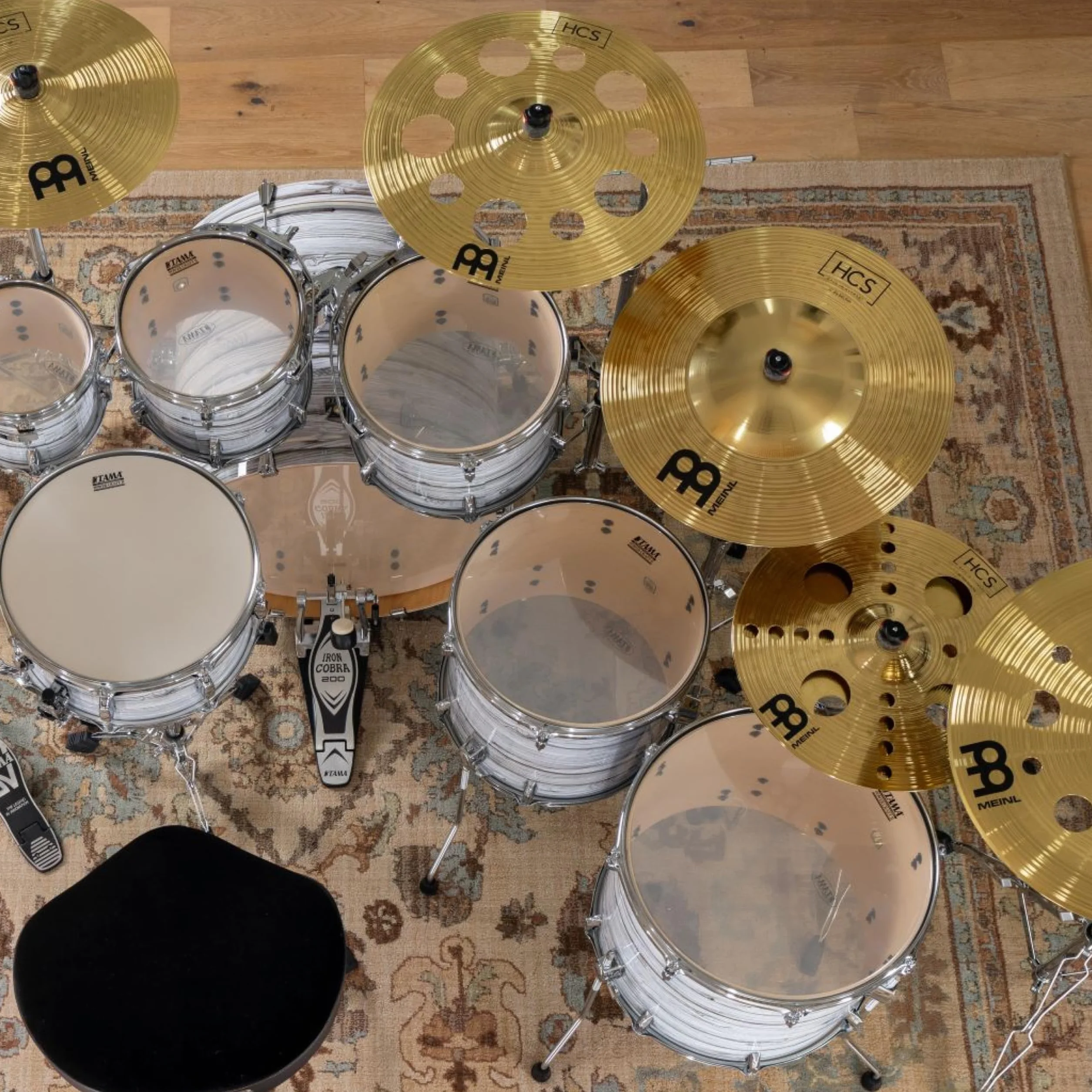 Meinl Cymbals HCS Plato Big Bell Ride de 18 pulgadas (45,72cm) Platillos de Batería – Acabado Tradicional, Latón (HCS18BBR)