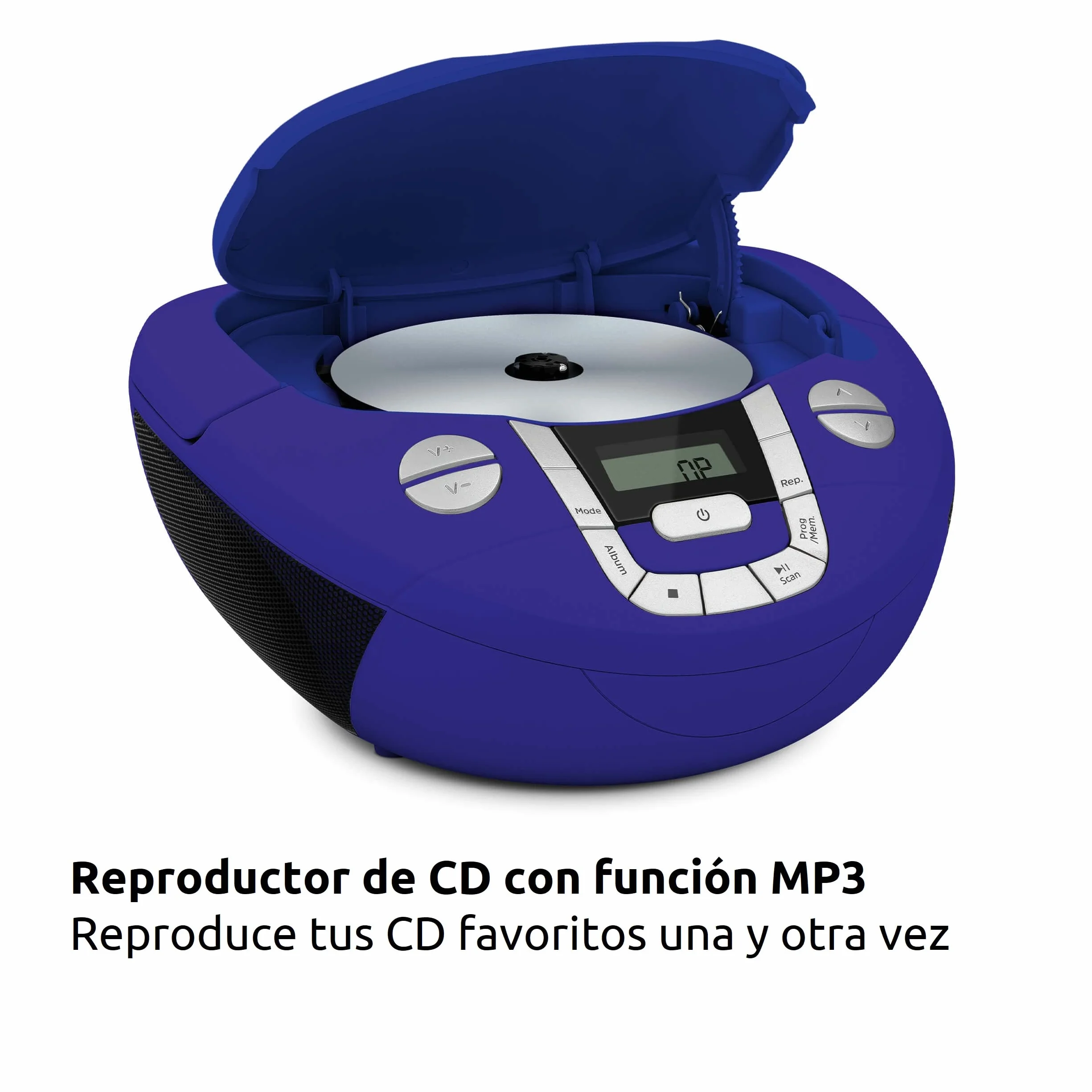 TechniSat VIOLA CD-1 Reproductor de CD estéreo portátil Boombox con Bluetooth y radio FM