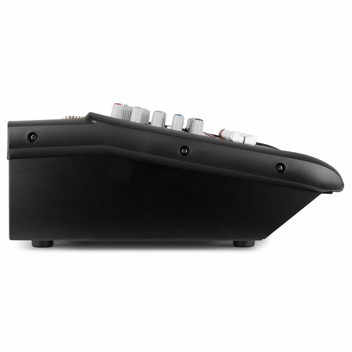 VONYX AM5A Mezclador de 5 canales con amplificador incorporado,DSPde efectos, Bluetooth para transmitir audio inalámbricamente, puerto SD y USB para MP3, amplificador interno de 500W x 2 a 8 ohmios