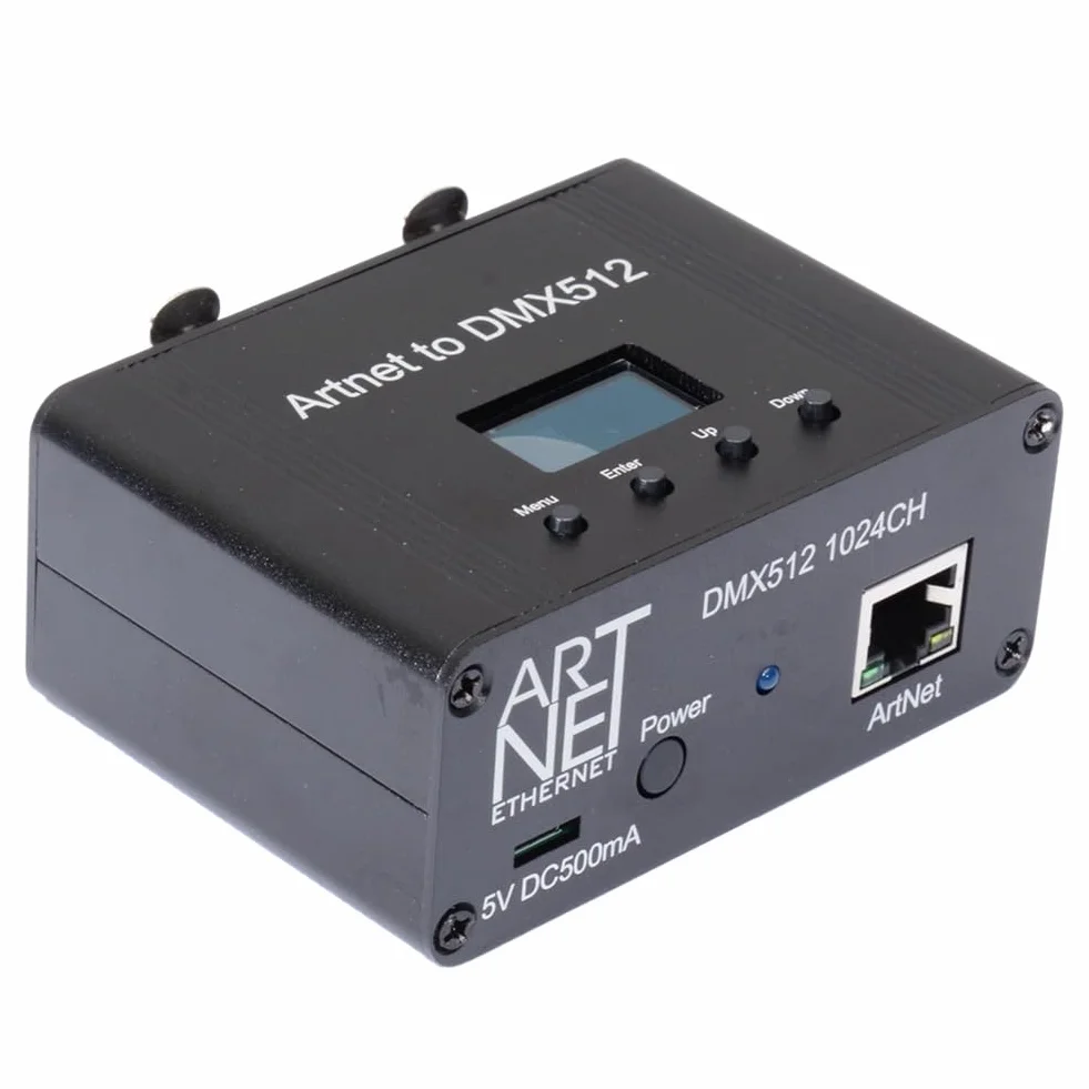 Interfaz de Controlador de IluminacióN Ethernet ArtNet DMX 512, 2 Universos