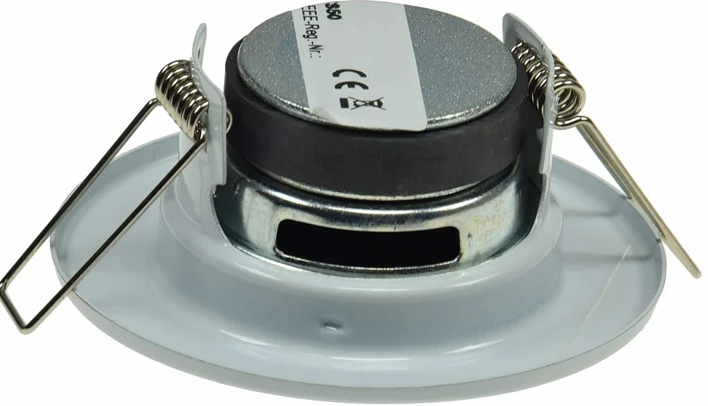Altavoz empotrable blanco Ø 8cm aspecto halógeno